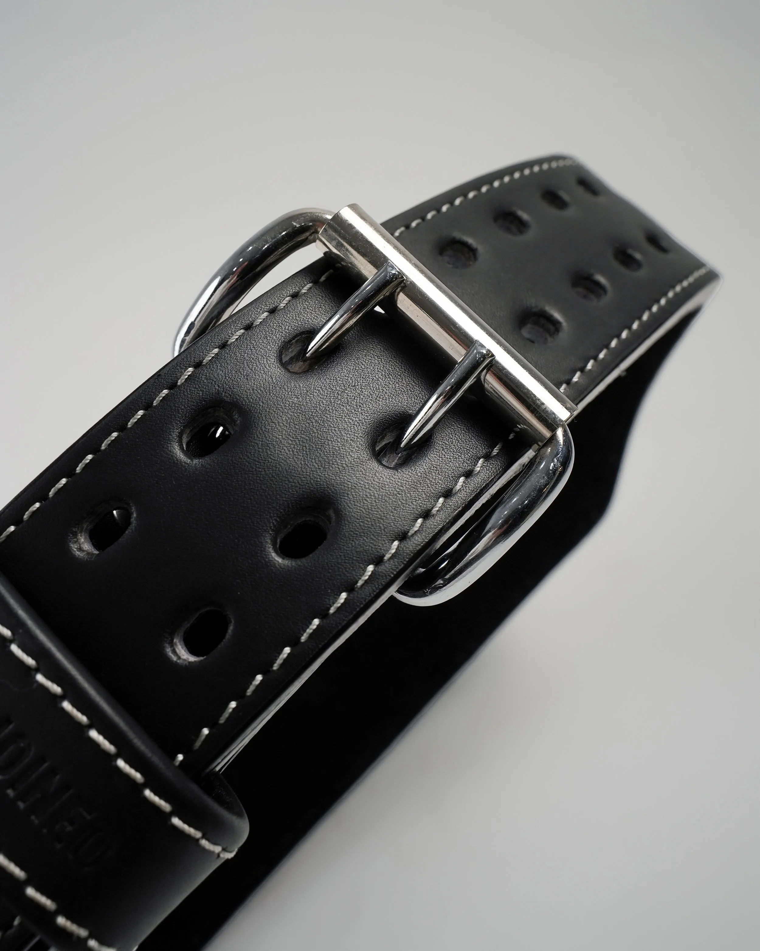 8MM Gothic Font Leather Lifting Belt