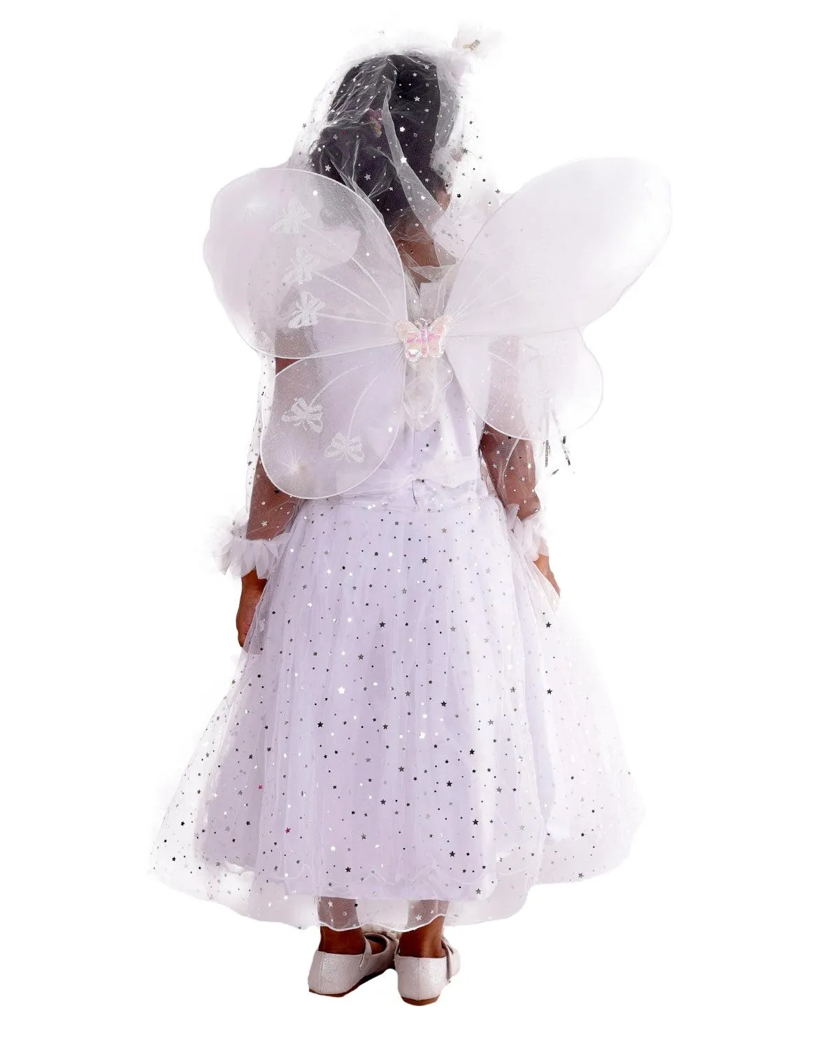 Ahhaaaa Kids Star Print A-Line Pari Dress/Christmas Dress/Maxi Dress/Gown