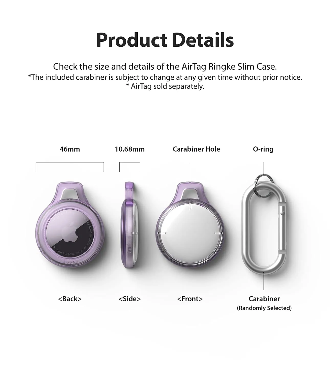 Apple Slim Case AirTag-Purple