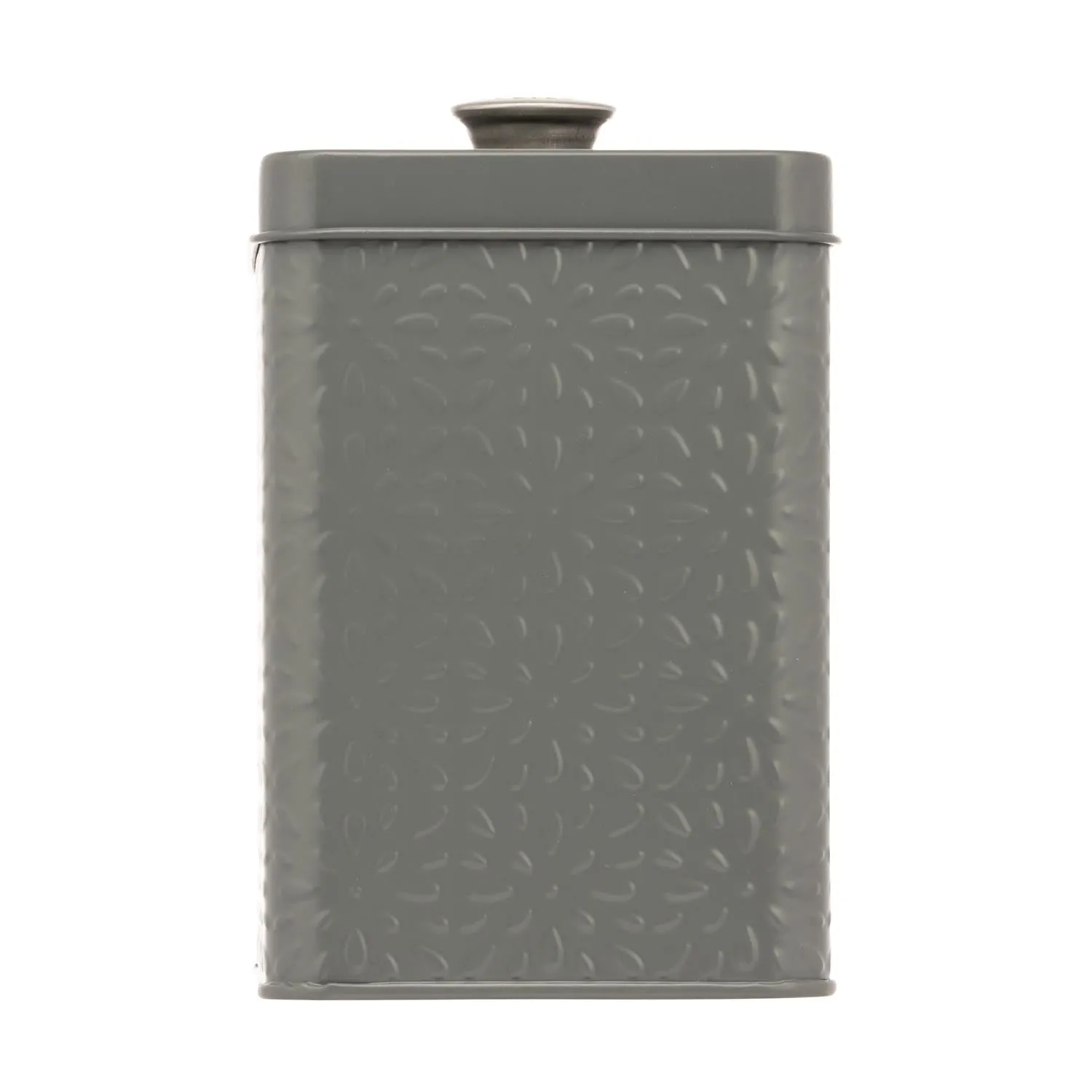 Artisan Street Embossed Storage Can - Grey