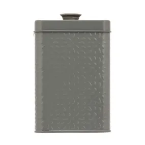 Artisan Street Embossed Storage Can - Grey