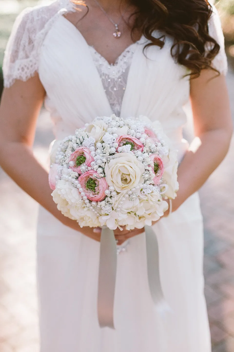 Aspen Style Romantic Silk Chiffon Boho Beach Wedding Dress | Ashley