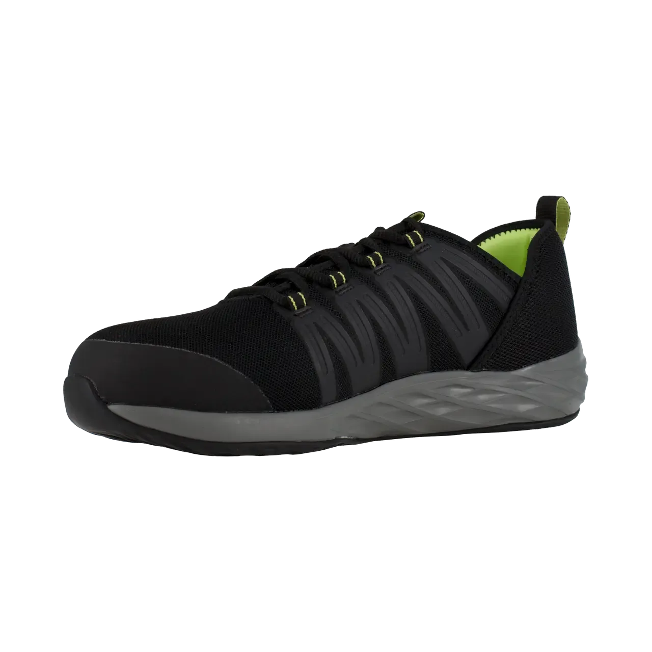 Astroride Steel-Toe Athletic Work Shoe Black/Neon Green