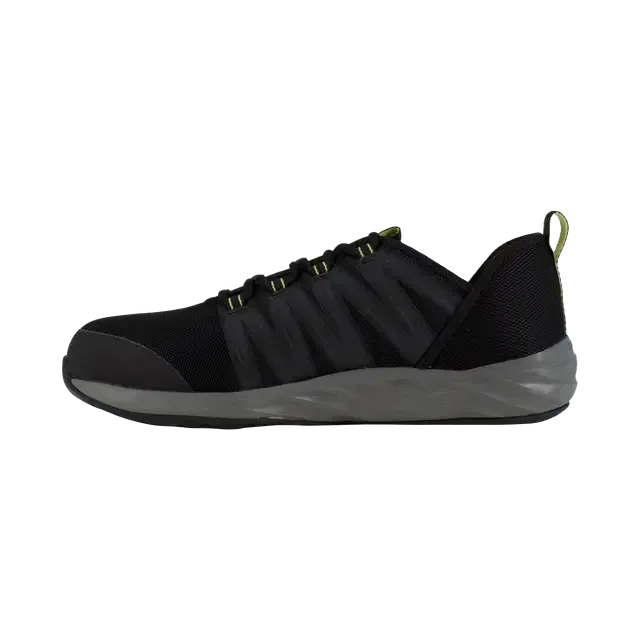 Astroride Steel-Toe Athletic Work Shoe Black/Neon Green