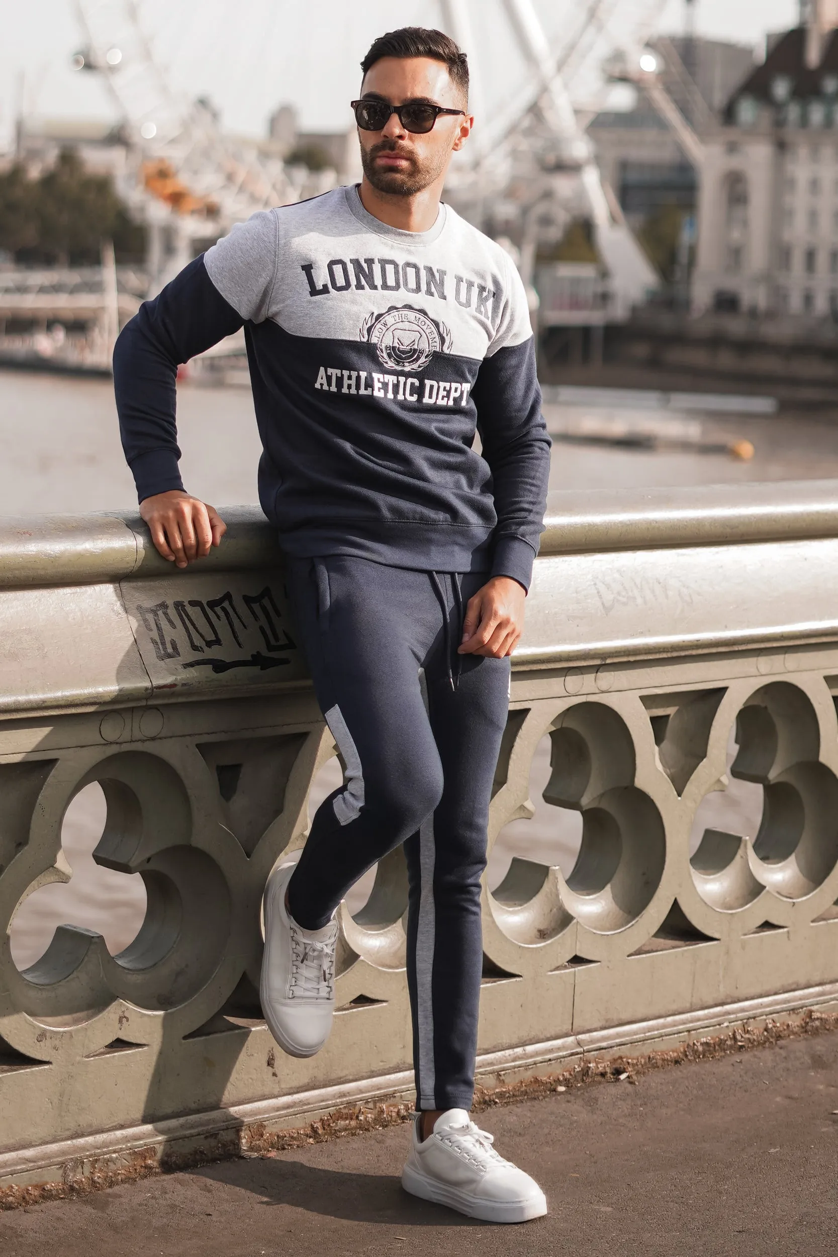 Athletic Dept Tracksuit - Grey Navy