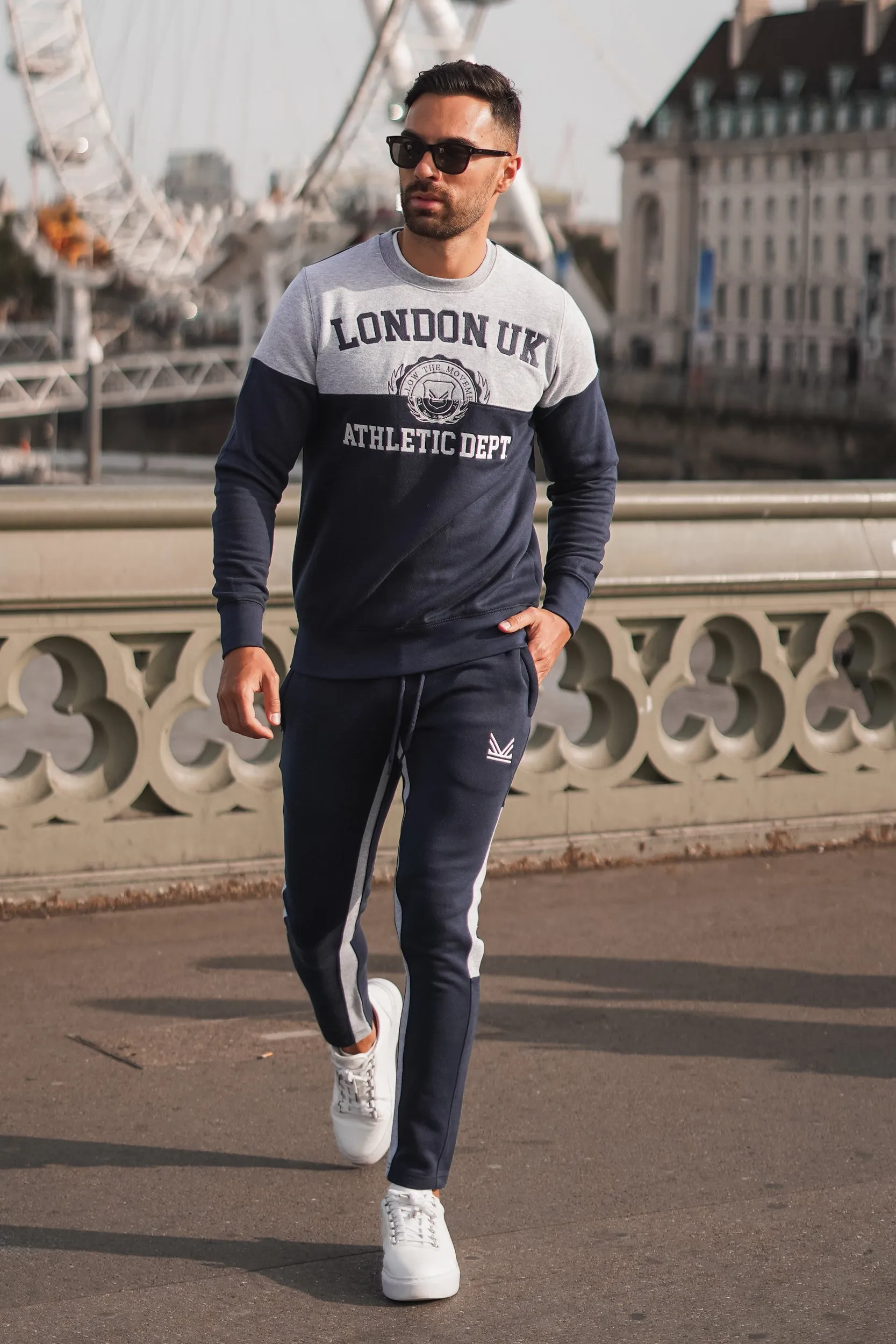 Athletic Dept Tracksuit - Grey Navy