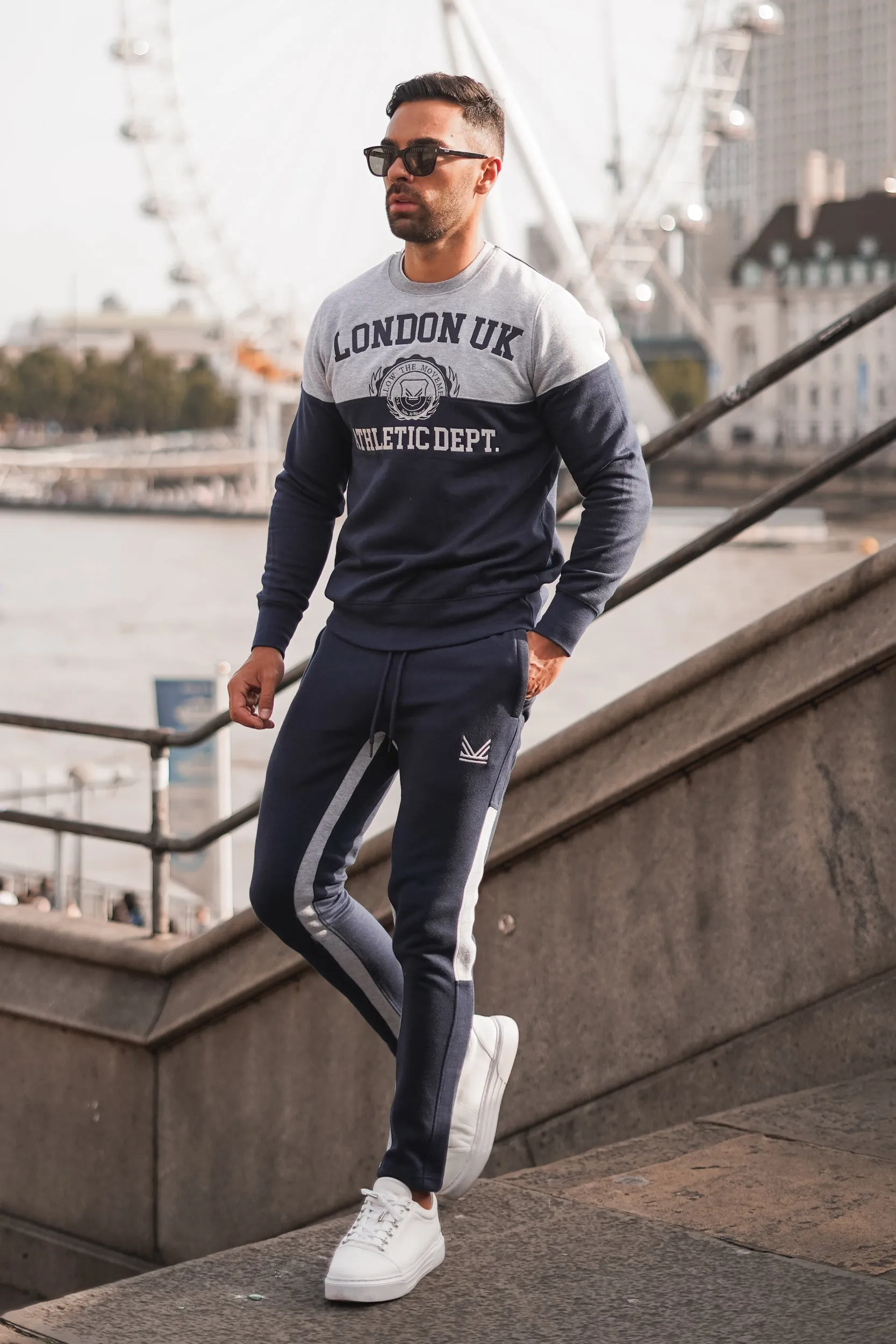 Athletic Dept Tracksuit - Grey Navy