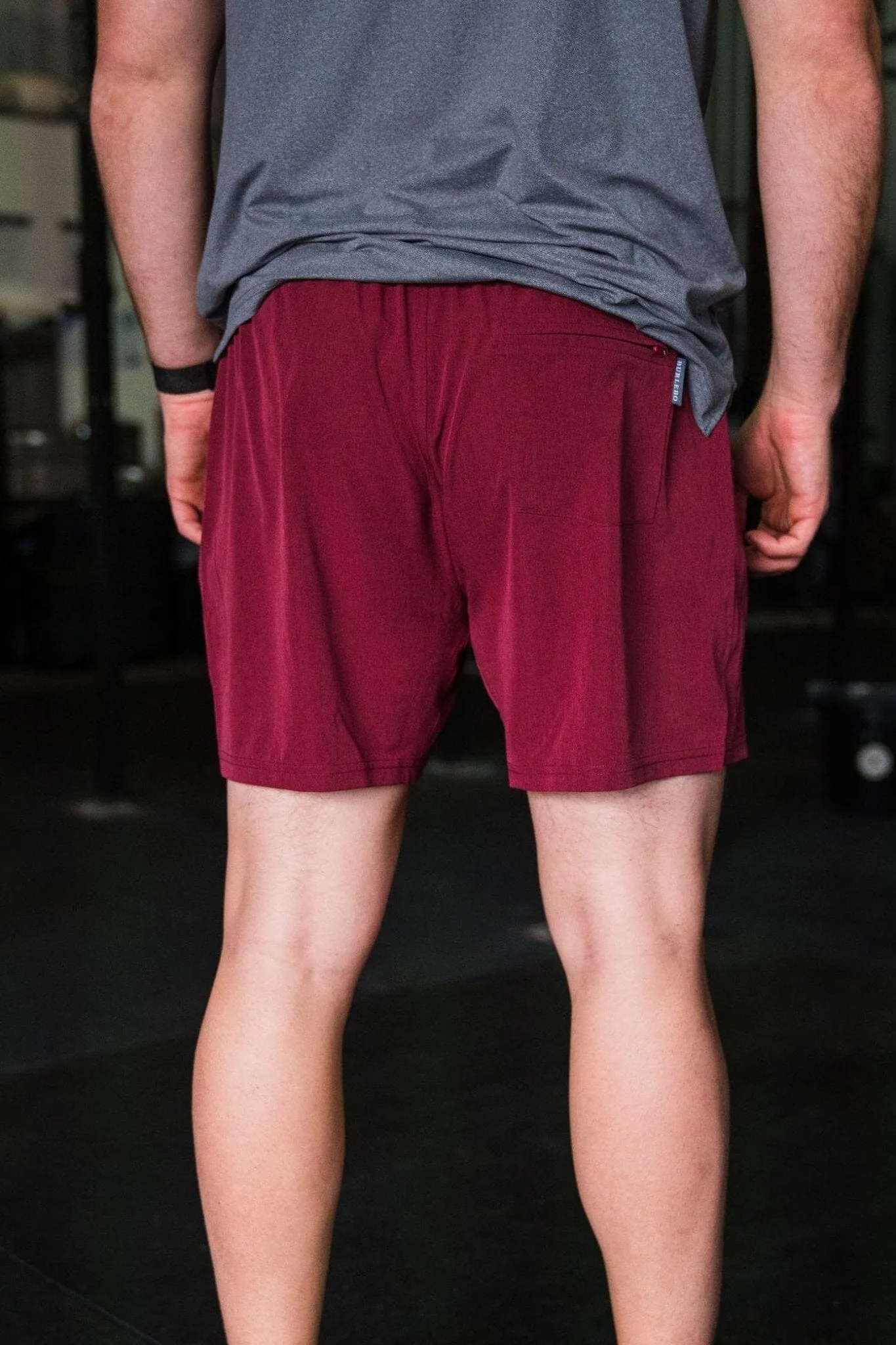 Athletic Short - Maroon - White Camo Liner