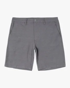 Back In Hybrid Shorts 19" - Athletic Heather