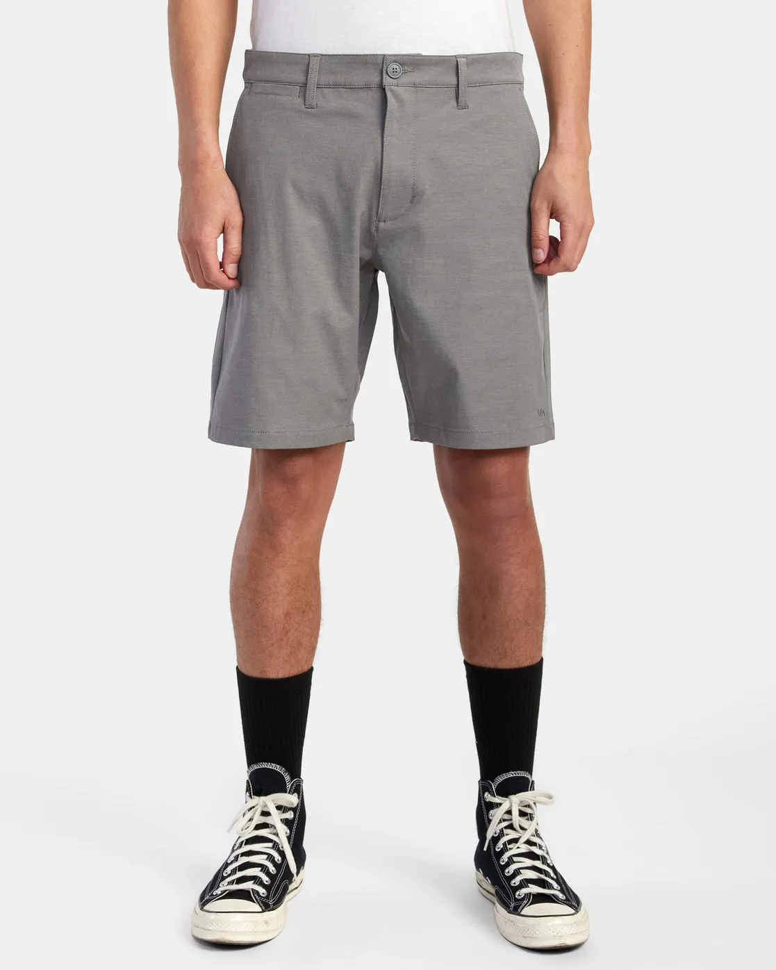 Back In Hybrid Shorts 19" - Athletic Heather