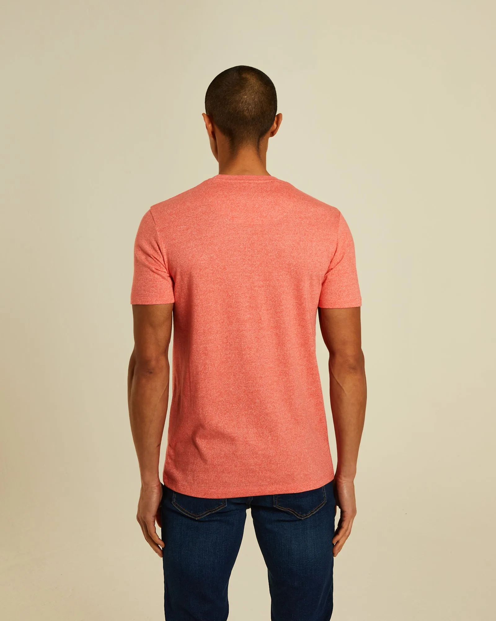 Basic Sky O Neck Bright Peach