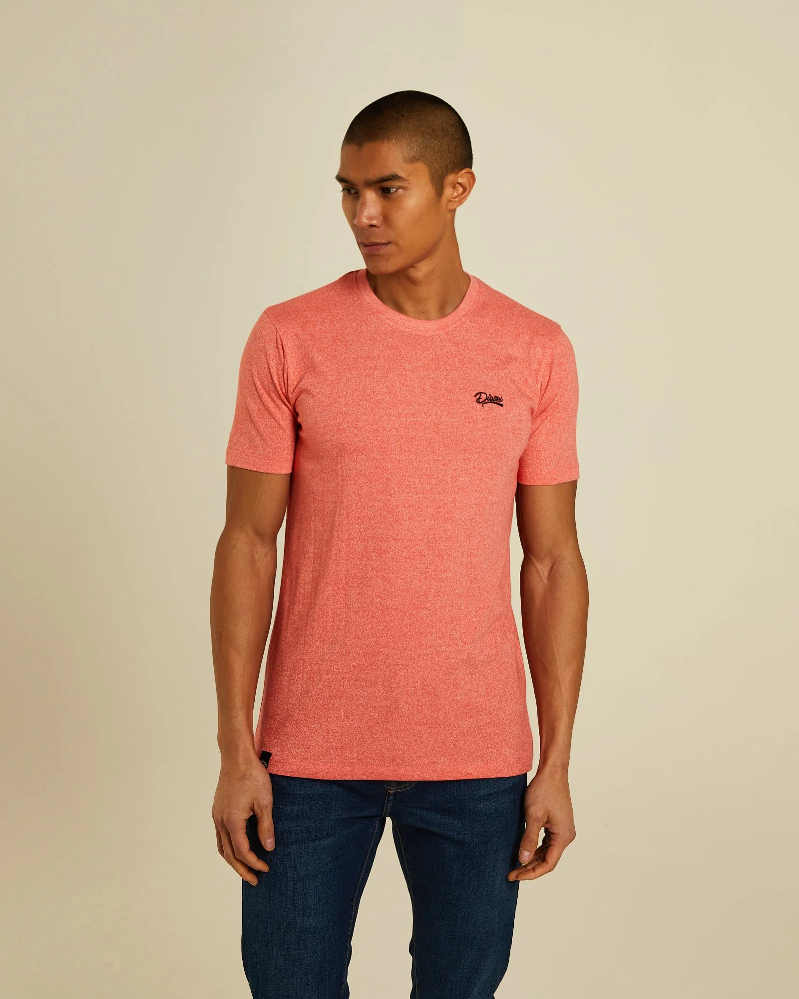 Basic Sky O Neck Bright Peach