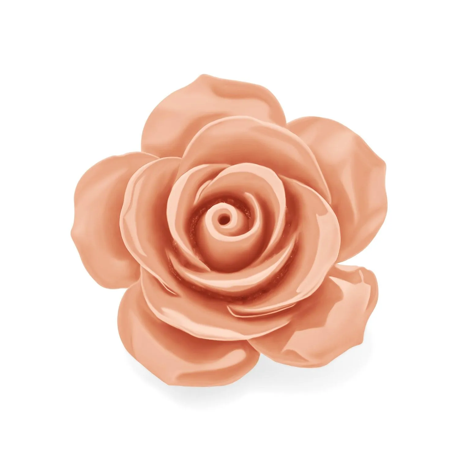 Big Romantic Floral Delicate 3D Carved Rose Flower Brooch Pin Colors