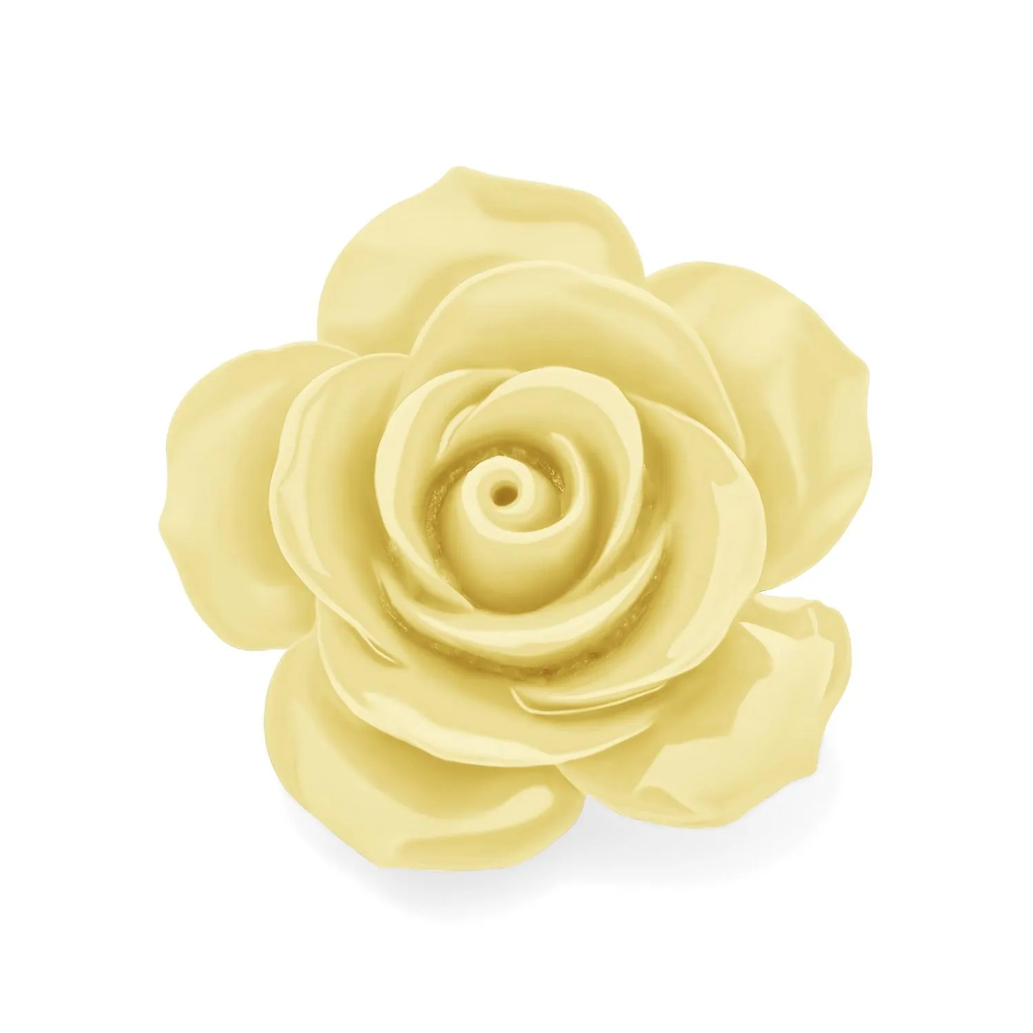 Big Romantic Floral Delicate 3D Carved Rose Flower Brooch Pin Colors