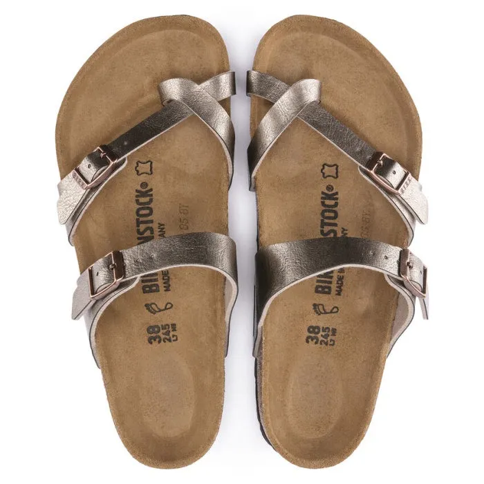 Birkenstock Mayari Metallic Graceful Taupe Regular Width