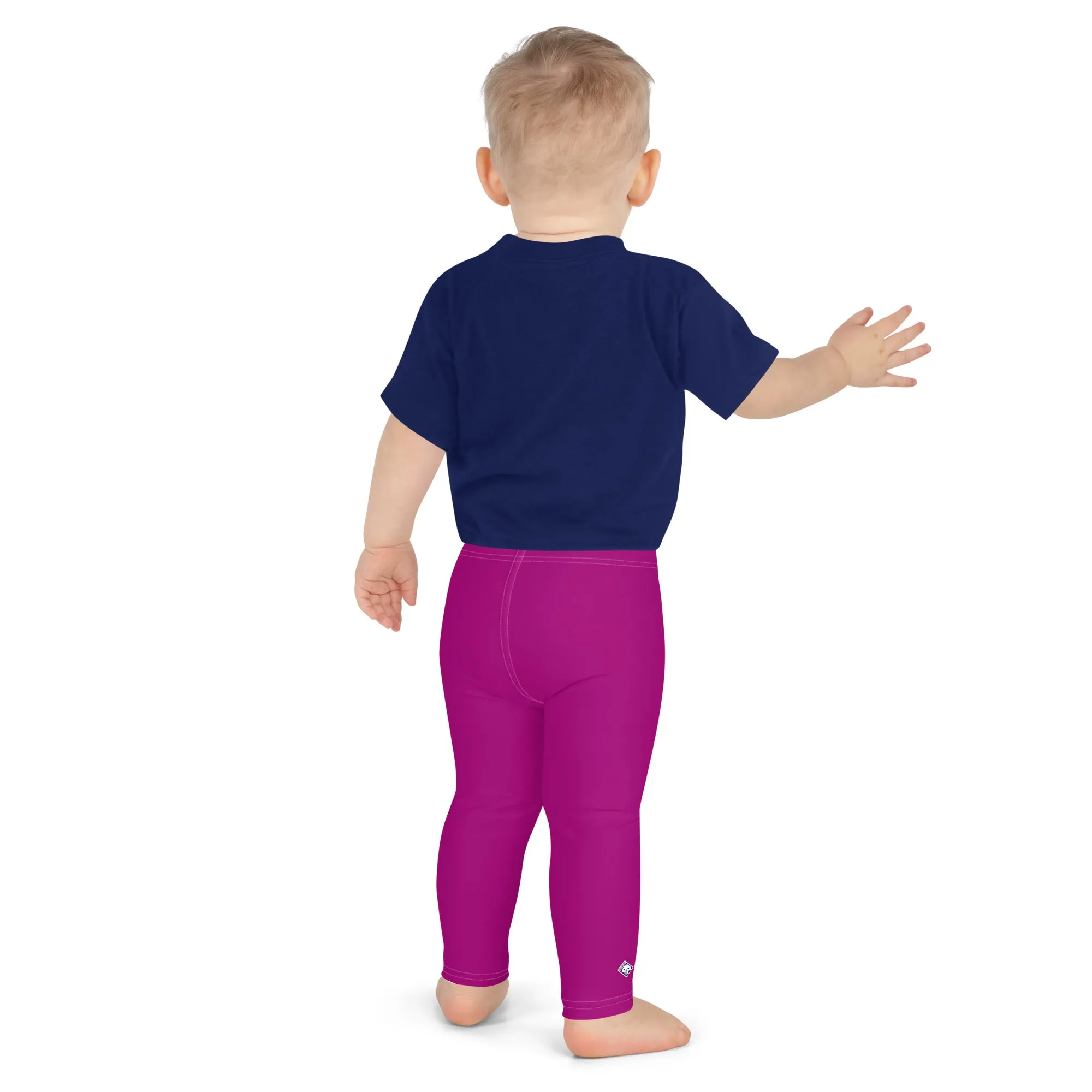 Bold Moves: Boys' Solid Color Athletic Leggings - Vivid Purple