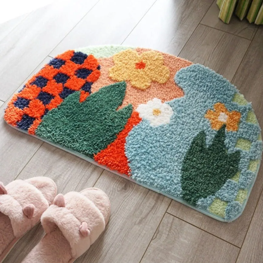 Bright Flowers Mat