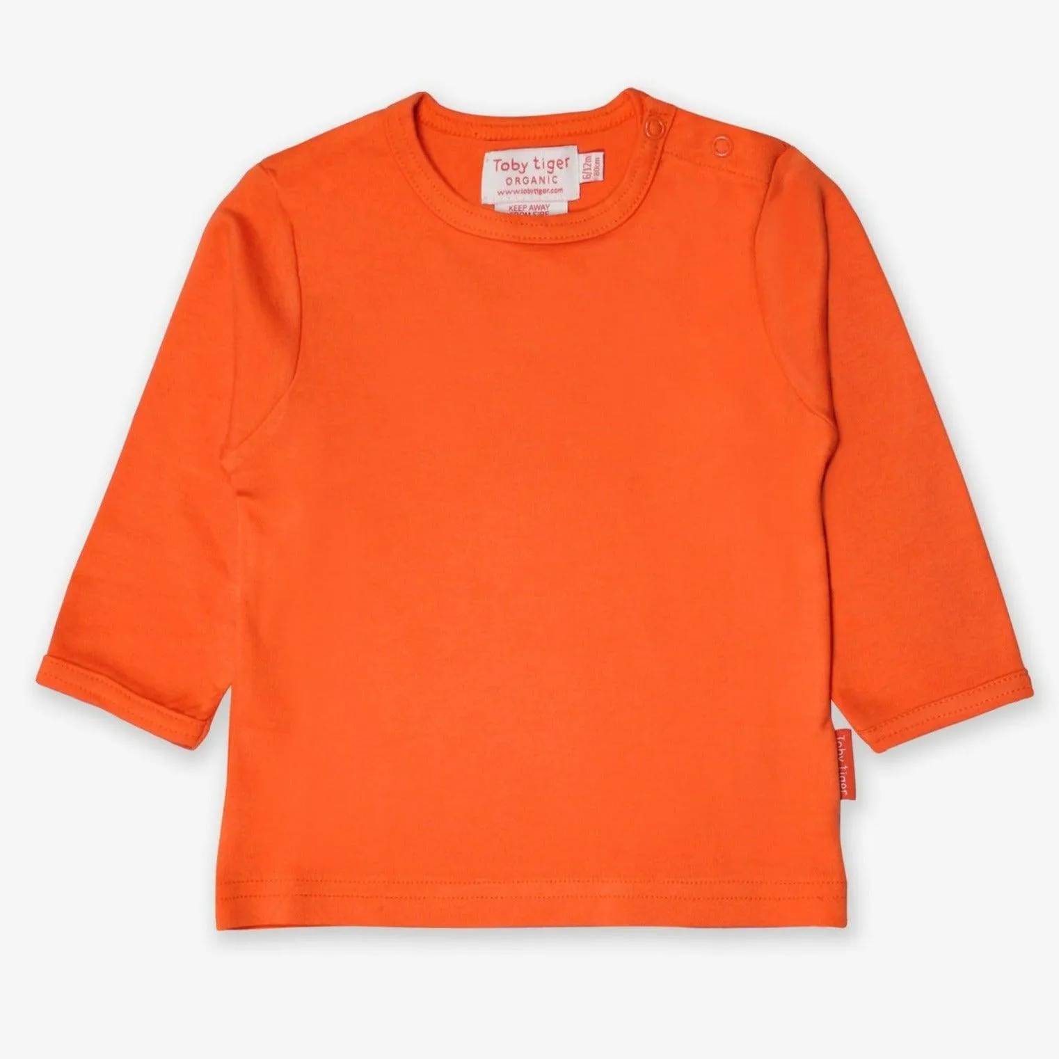 Bright Orange Long Sleeve Top