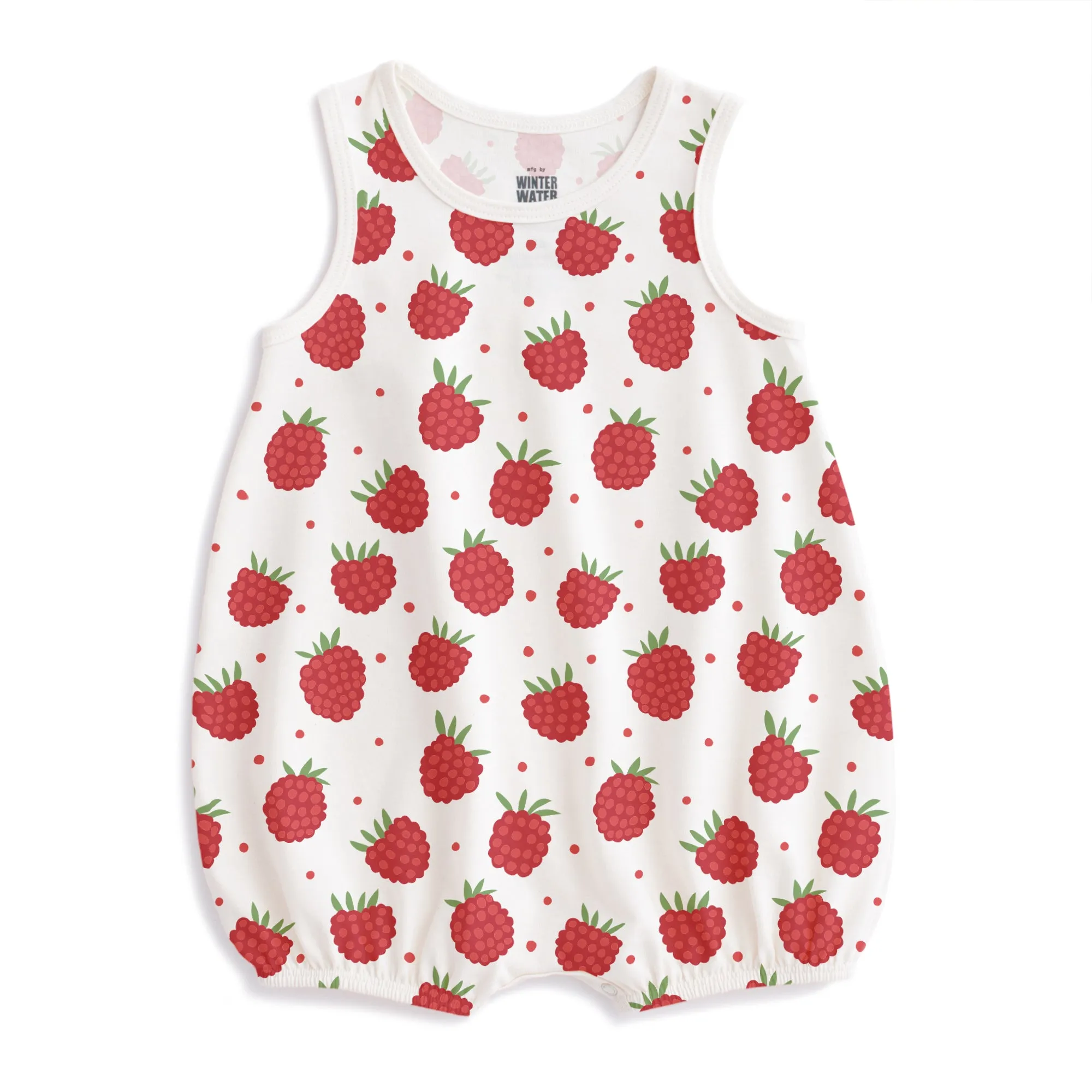 Bubble Romper - Raspberries Natural