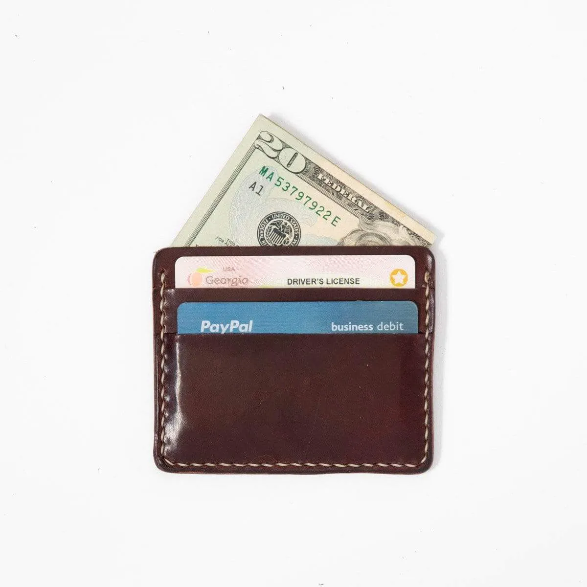 Burgundy Slim Card Wallet