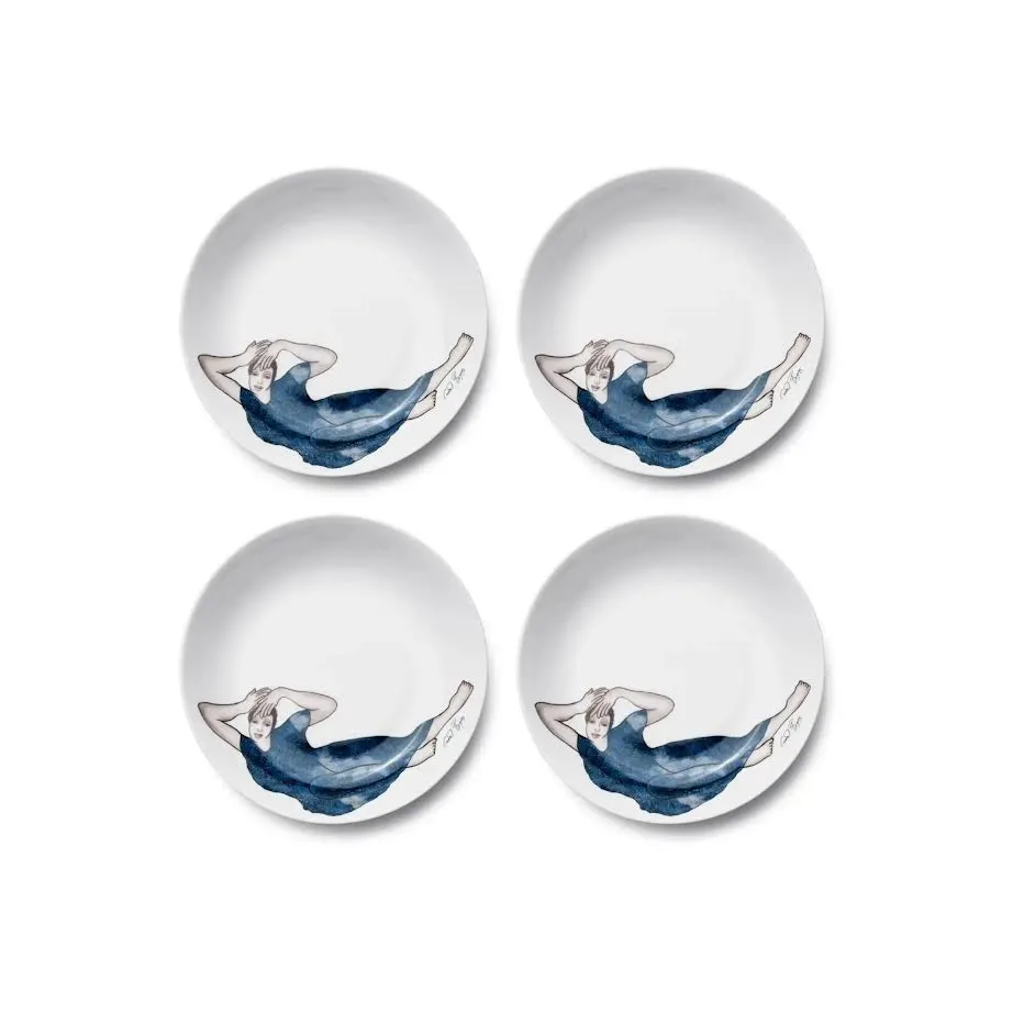 Carrol Boyes 4 Piece Graceful Soup Bowl Set White