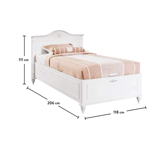 Cilek Romantic Storage Bed (100X200 Cm)