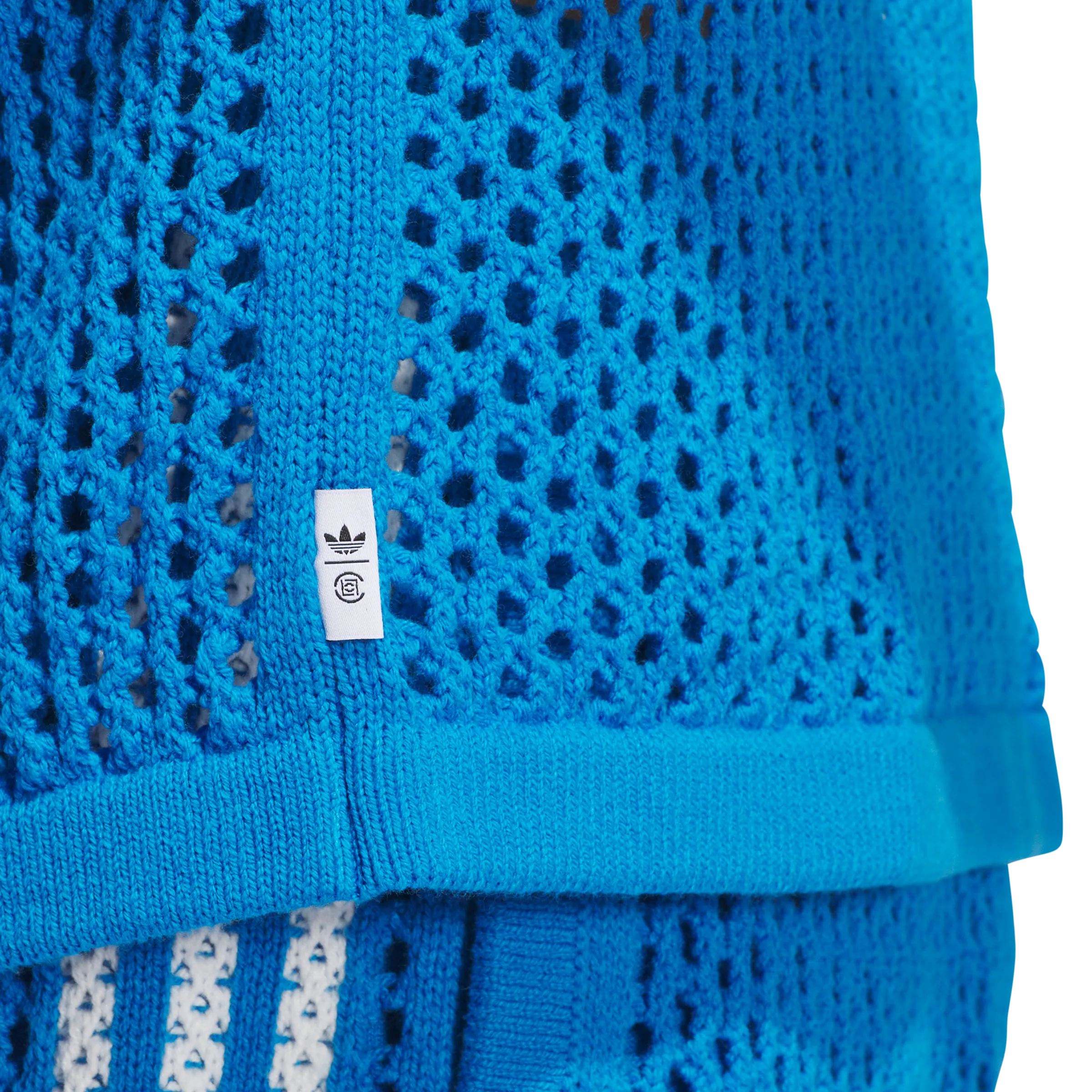   CLOT Crochet Polo Shirt  'Bright Blue'