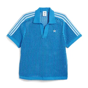   CLOT Crochet Polo Shirt  'Bright Blue'