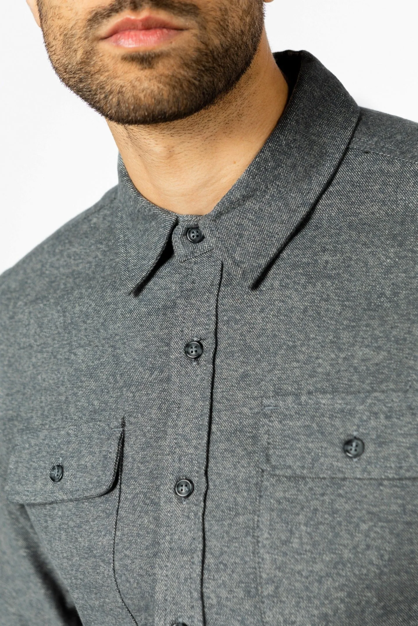 Cole Slim Shirt / Stone