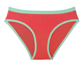 Cotton Single Brief-Bright Coral