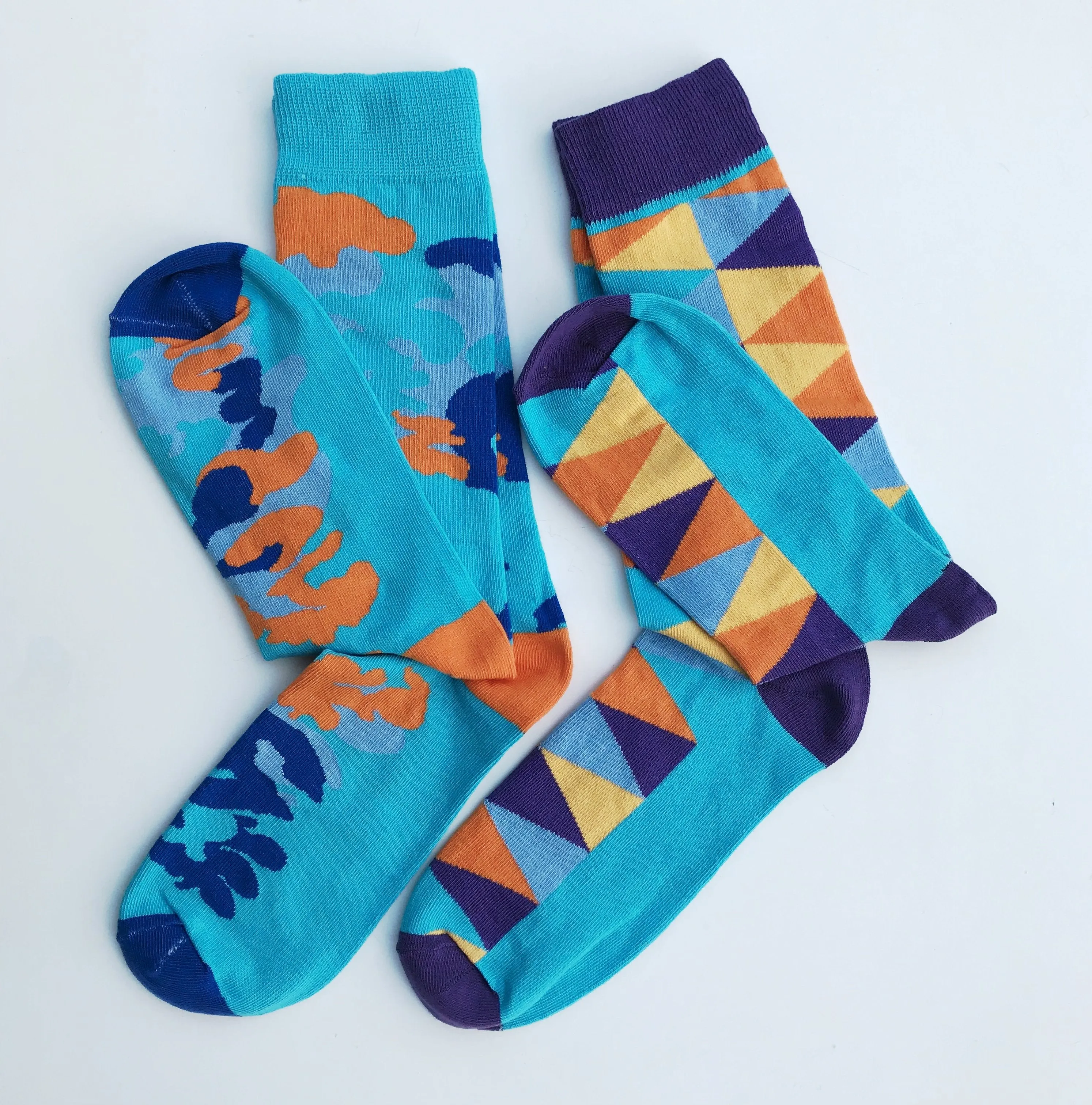 Dress Socks - Bright Days Line - Fun Geometry