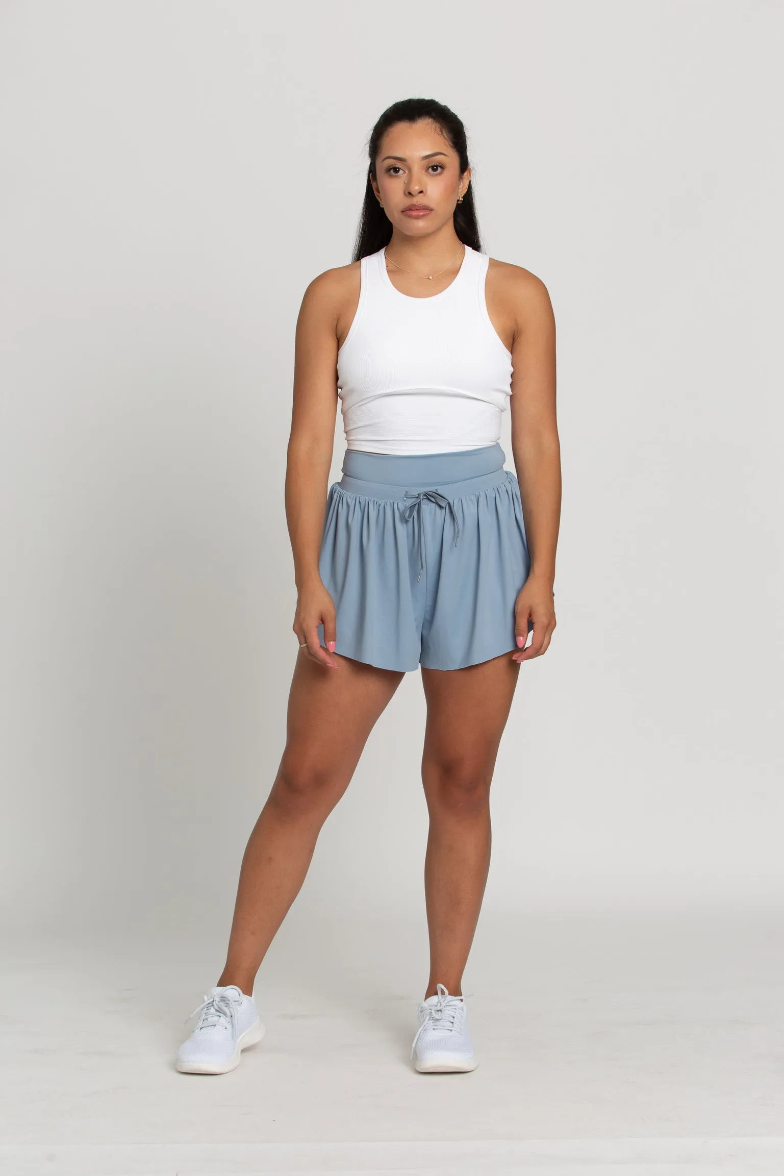 Echo Blue Go-with-the-Flow Athletic Shorts