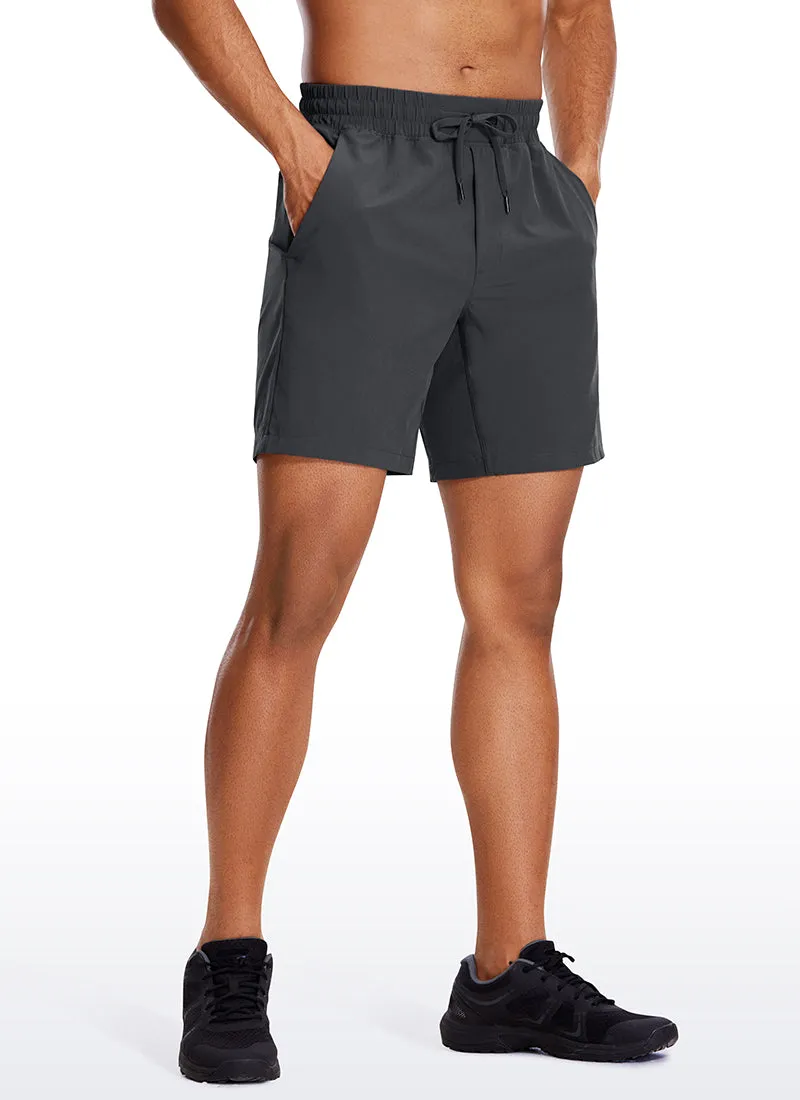 Feathery-Fit Athletic Shorts 7''- Lined