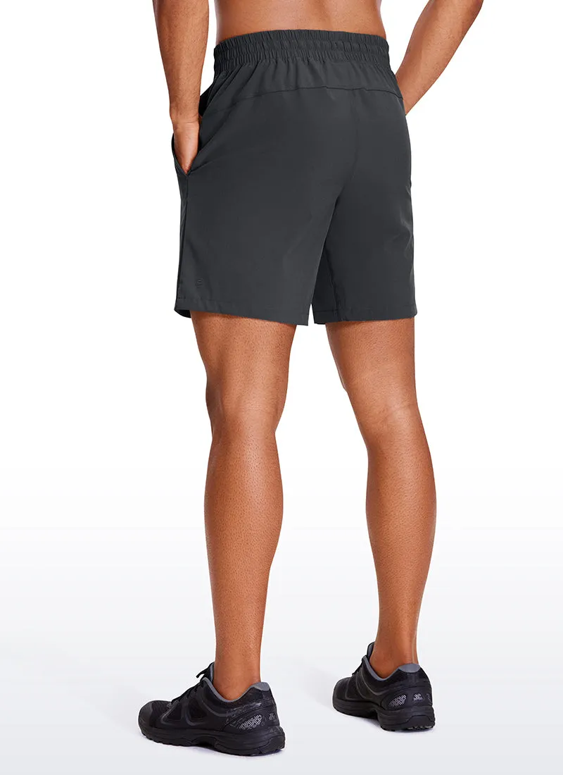 Feathery-Fit Athletic Shorts 7''- Lined