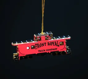 Front Royal Main Street Caboose 3D Metal Ornament