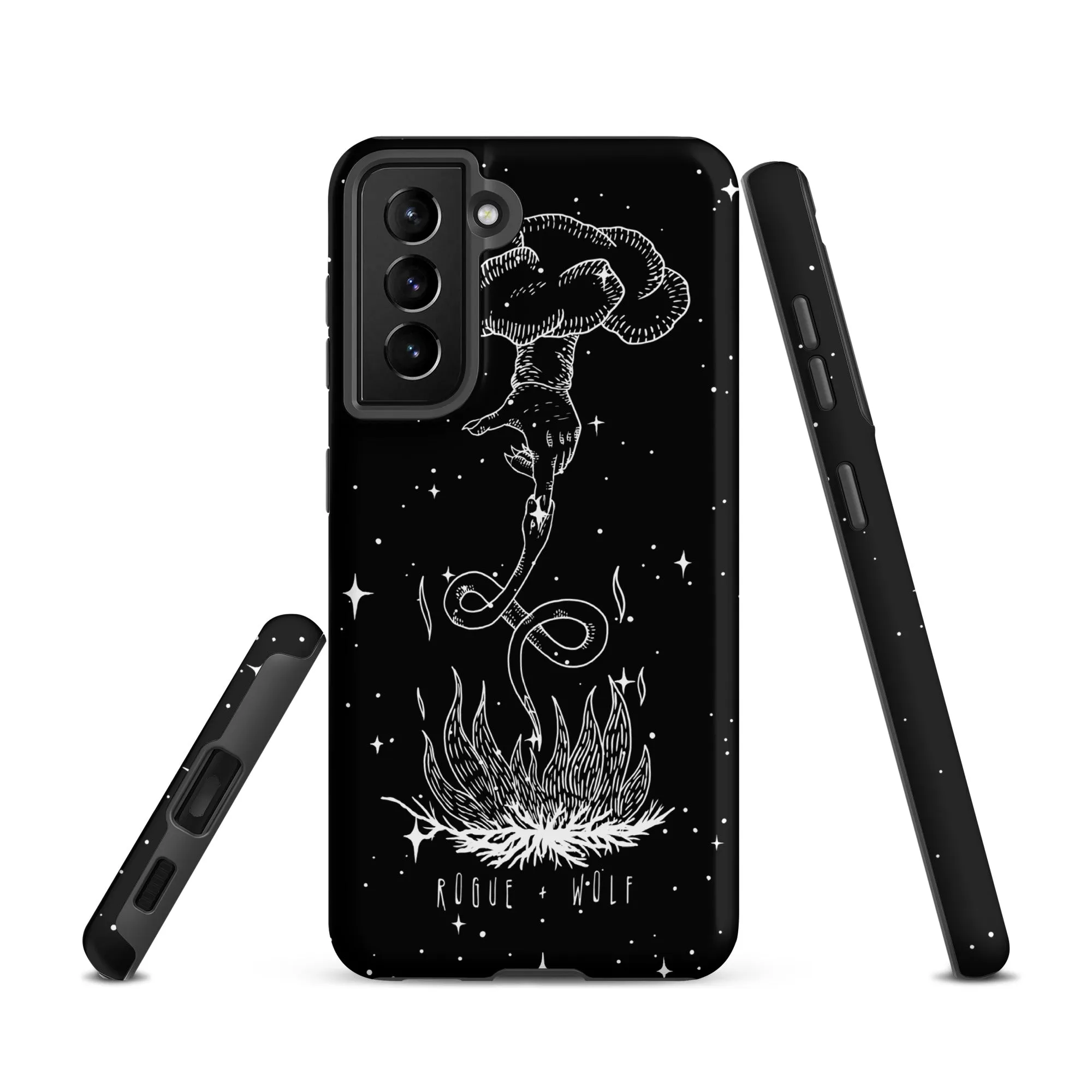 Godbane Tough Phone Case for Samsung - Shockproof Anti-scratch Witchy Goth Cover Cool Gothic Christmas Gift