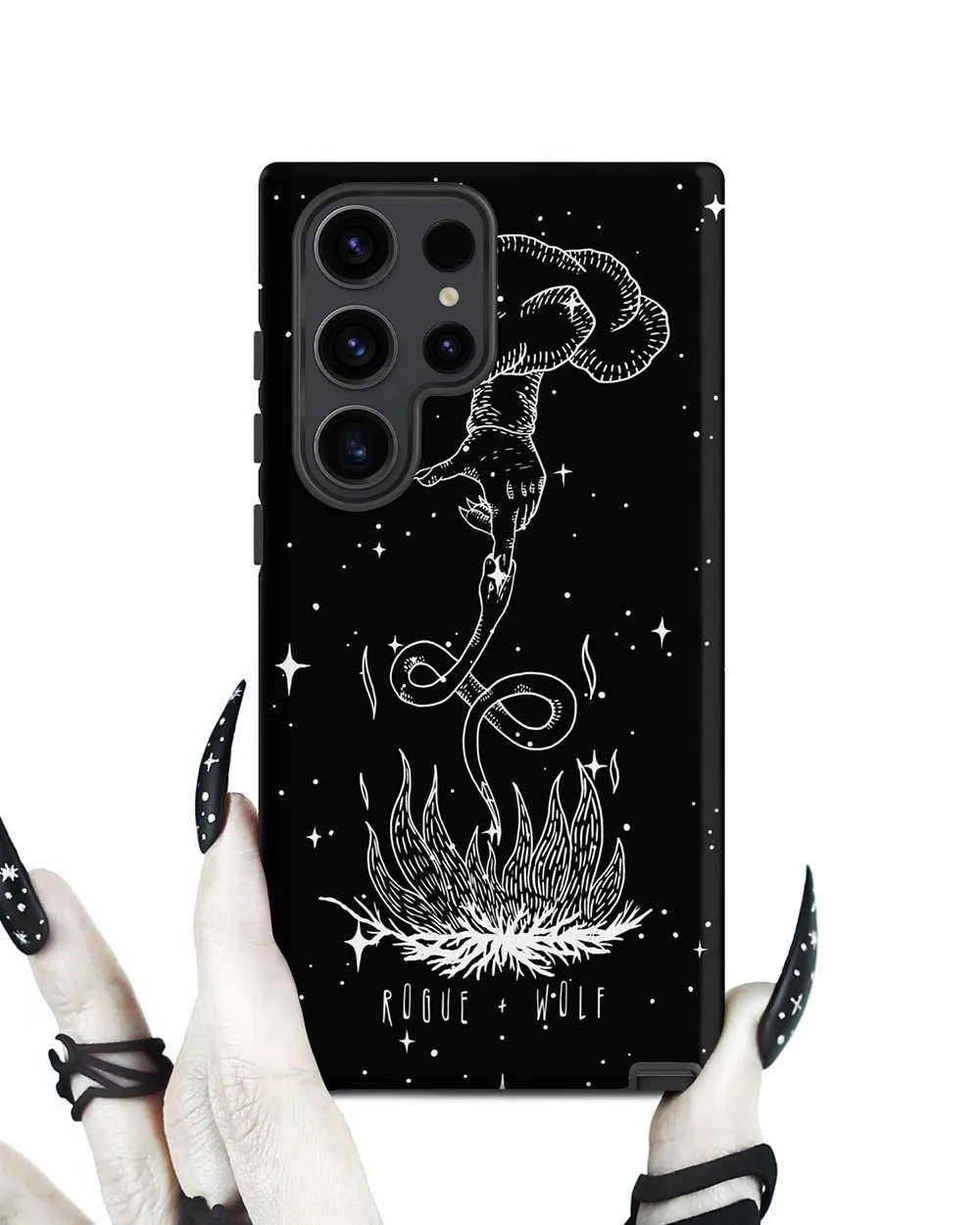 Godbane Tough Phone Case for Samsung - Shockproof Anti-scratch Witchy Goth Cover Cool Gothic Christmas Gift