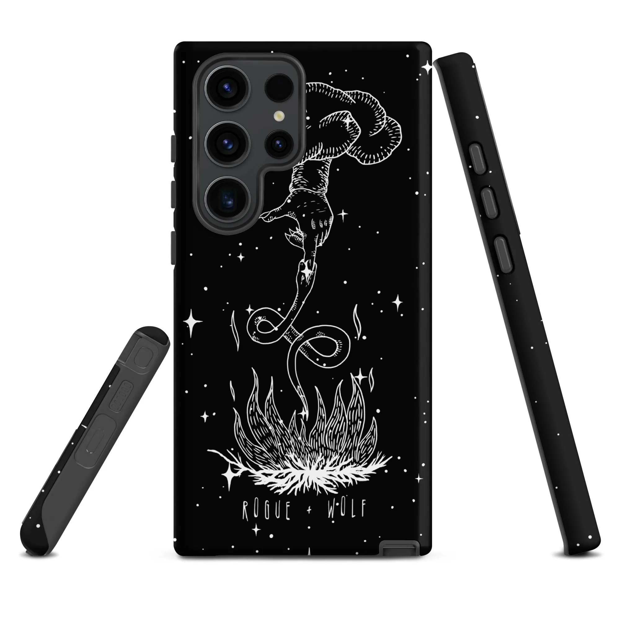 Godbane Tough Phone Case for Samsung - Shockproof Anti-scratch Witchy Goth Cover Cool Gothic Christmas Gift