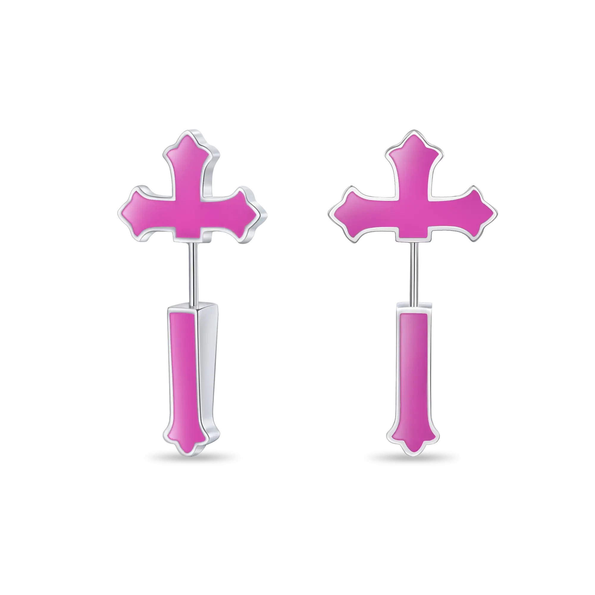 Gothic Cross Spike Earring