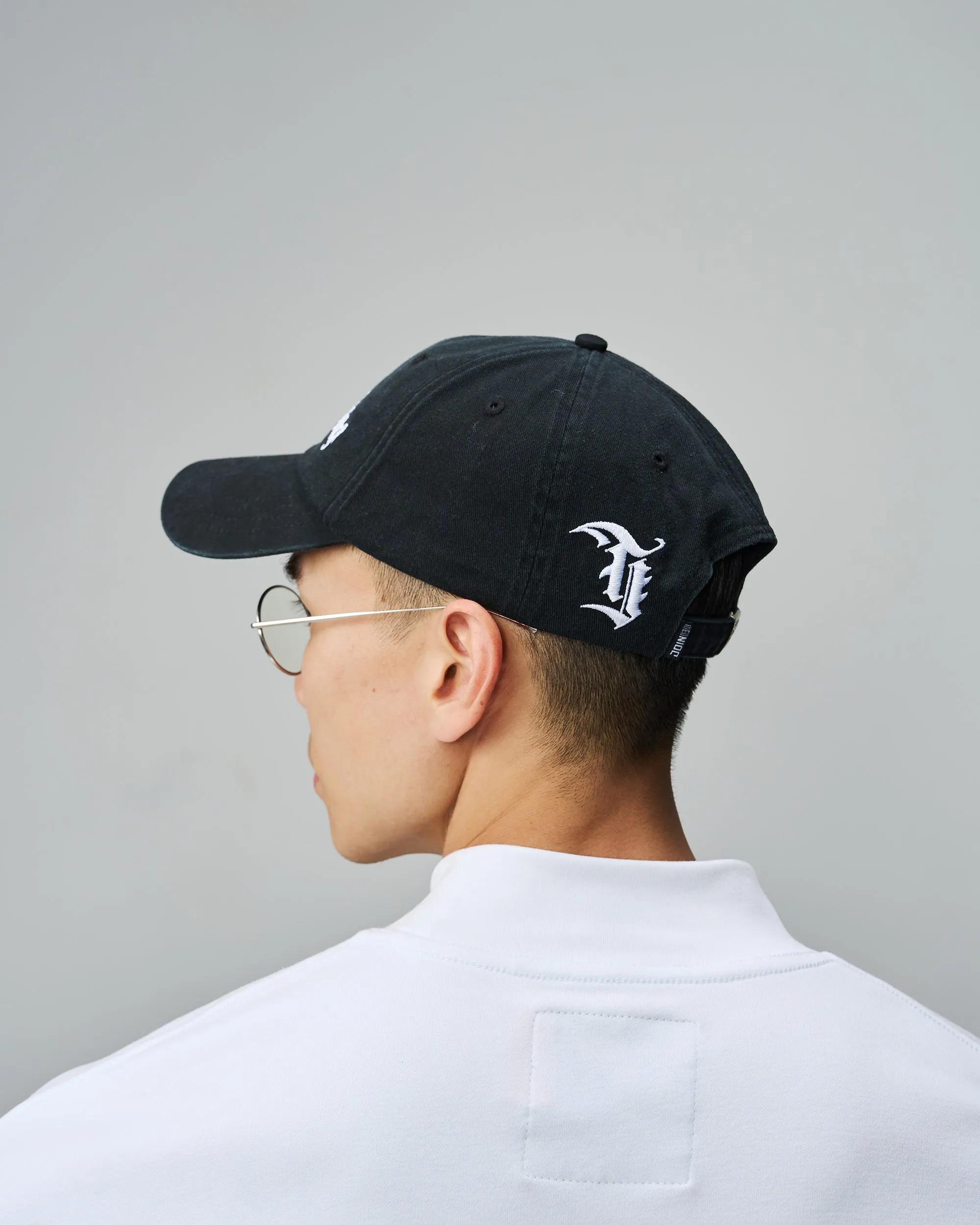 Gothic Logo Embroidered Washed Dad Hat