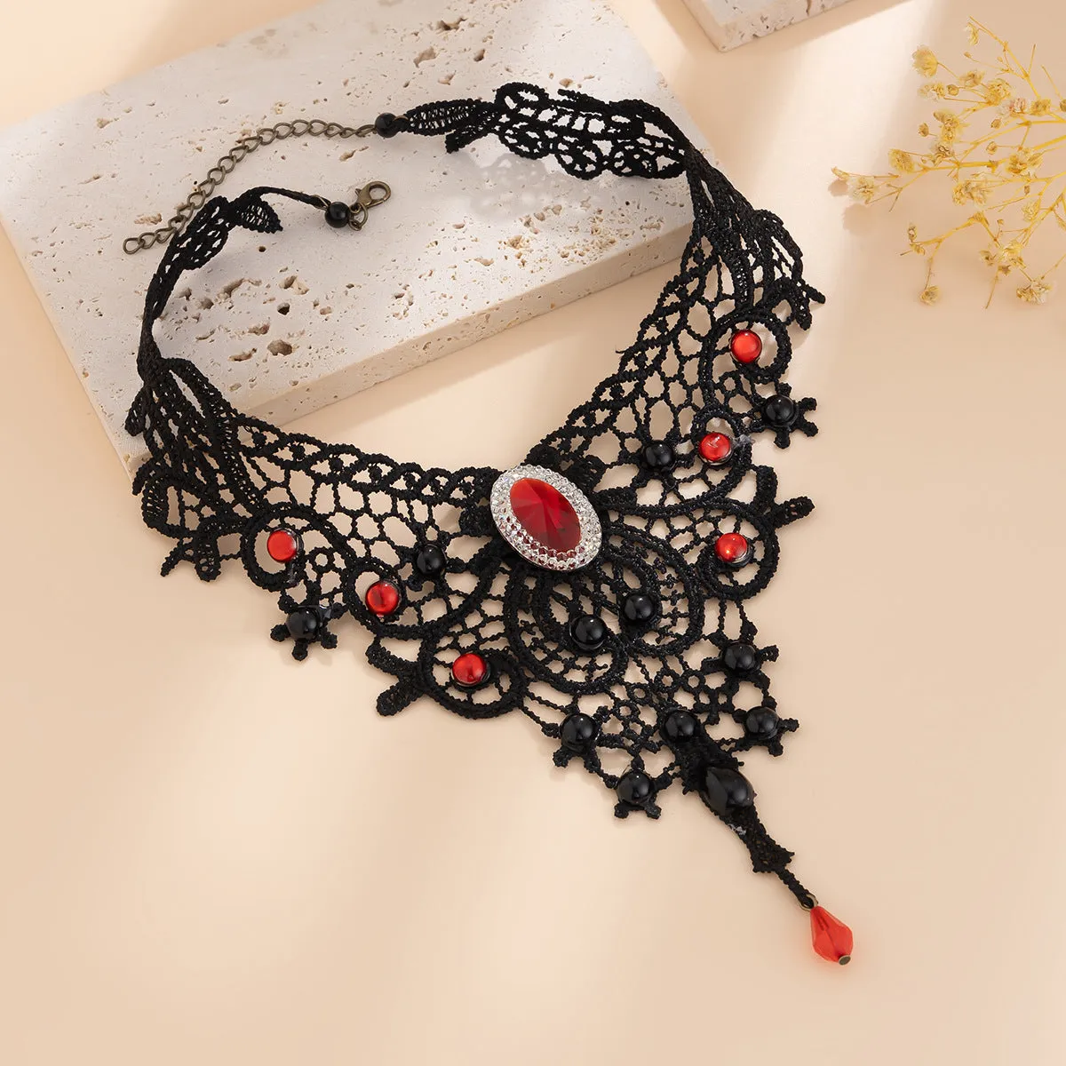 Gothic style choke necklace