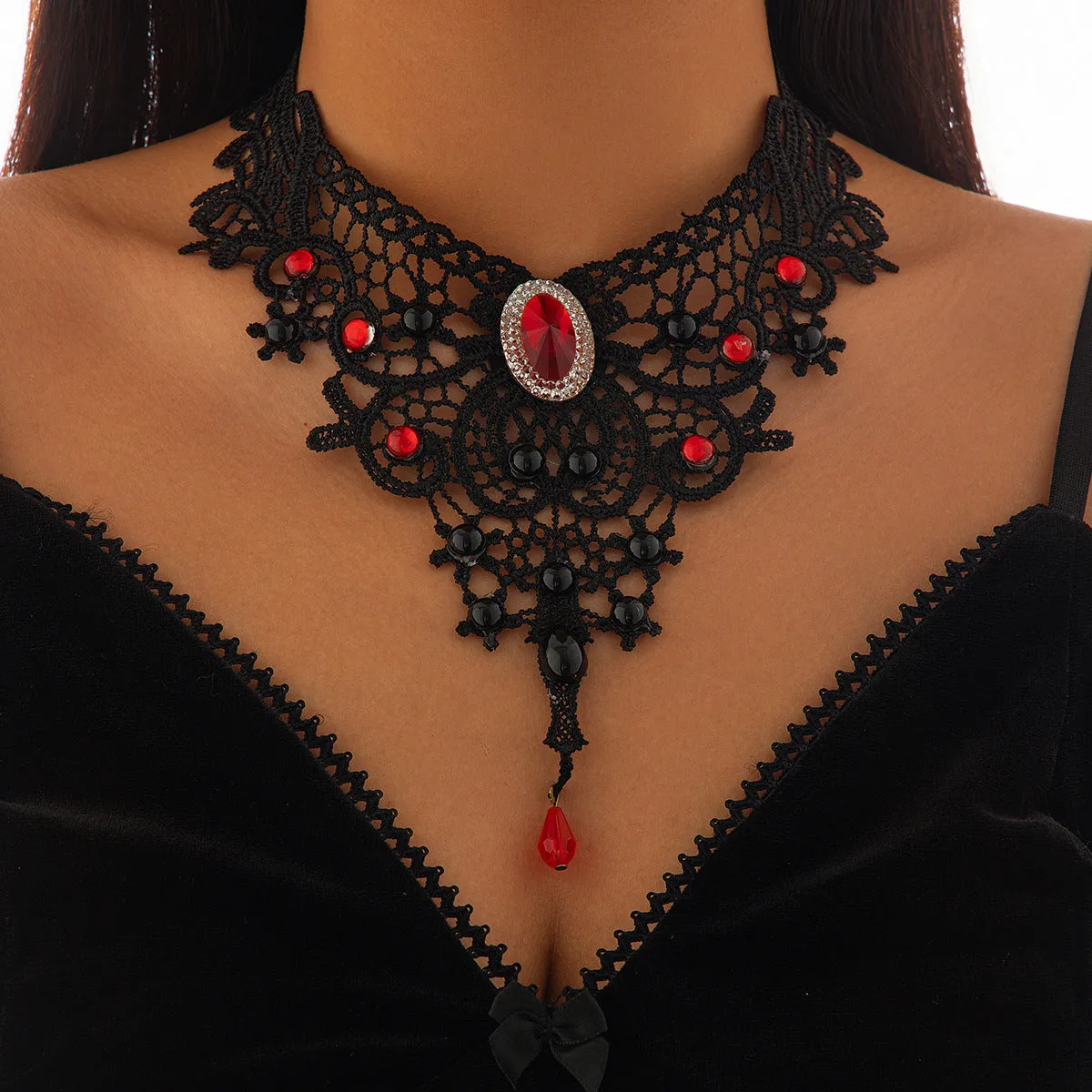 Gothic style choke necklace