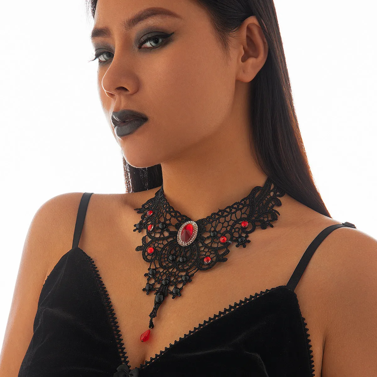 Gothic style choke necklace