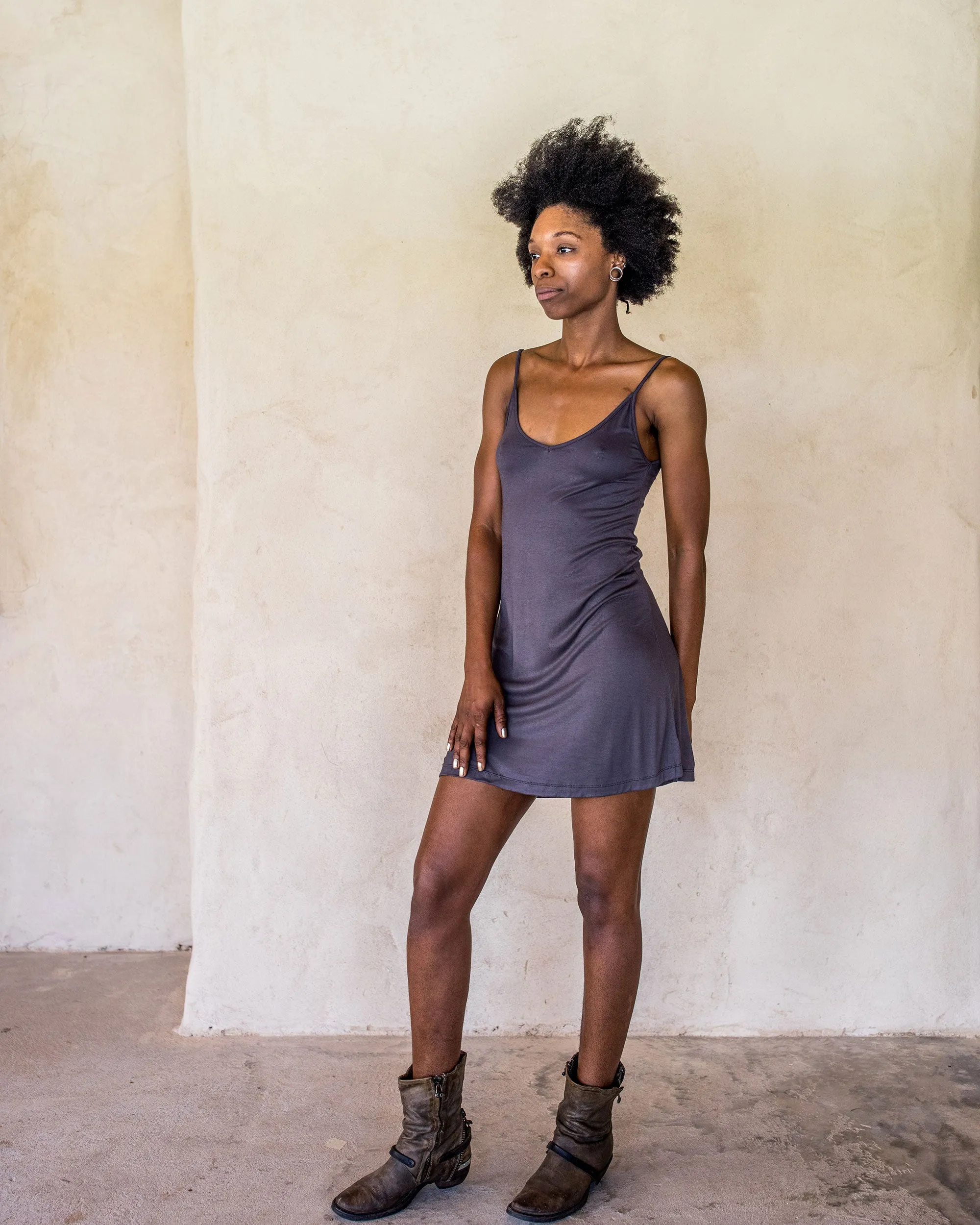 Graceful Rebellion Dress - Slate