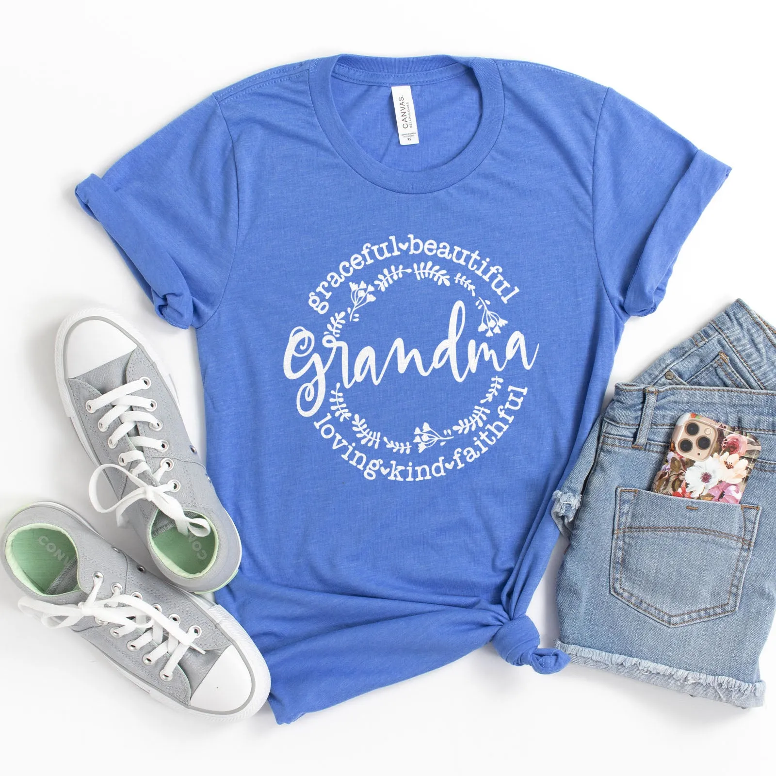 Grandma | Loving Kind Faithful Graceful Tee