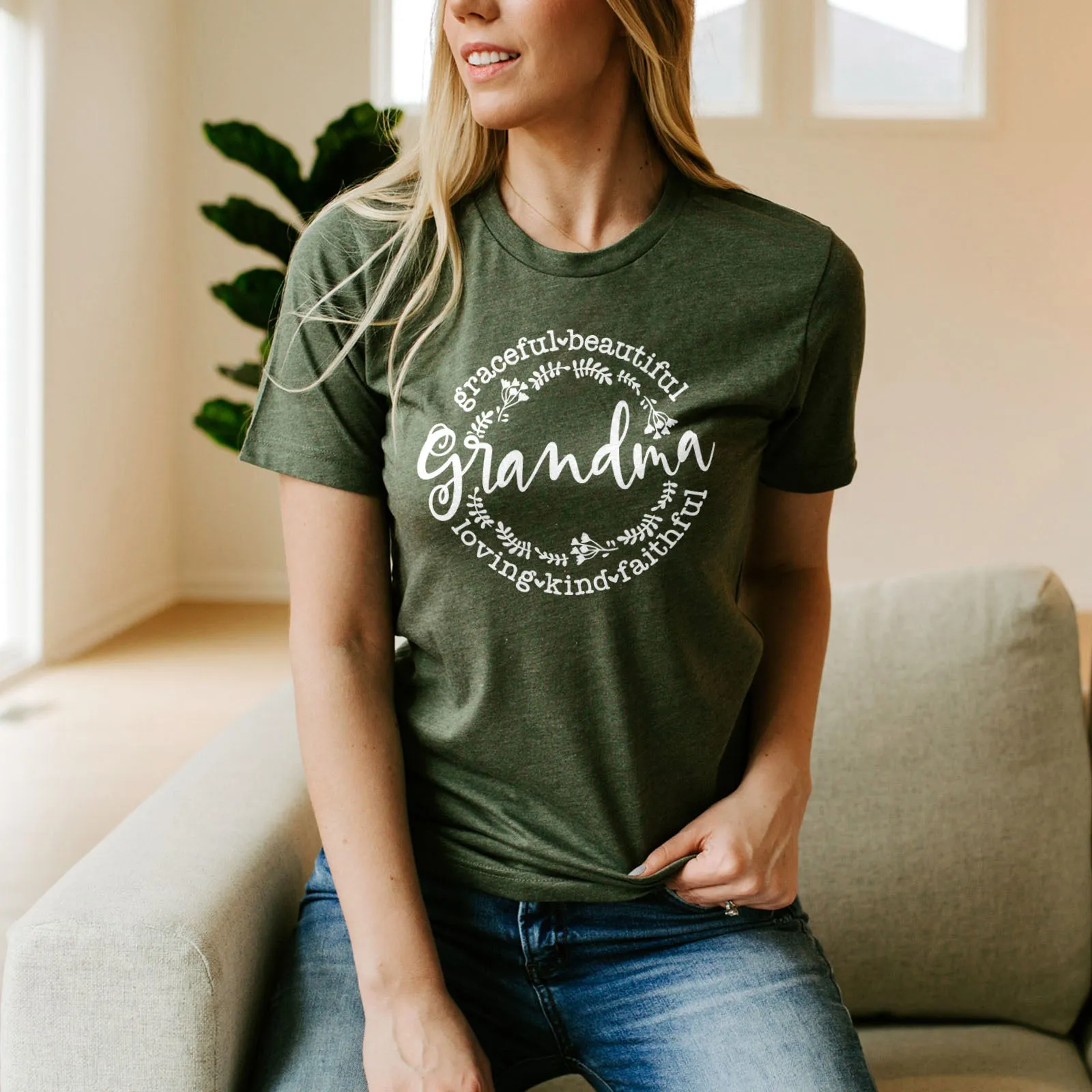 Grandma | Loving Kind Faithful Graceful Tee