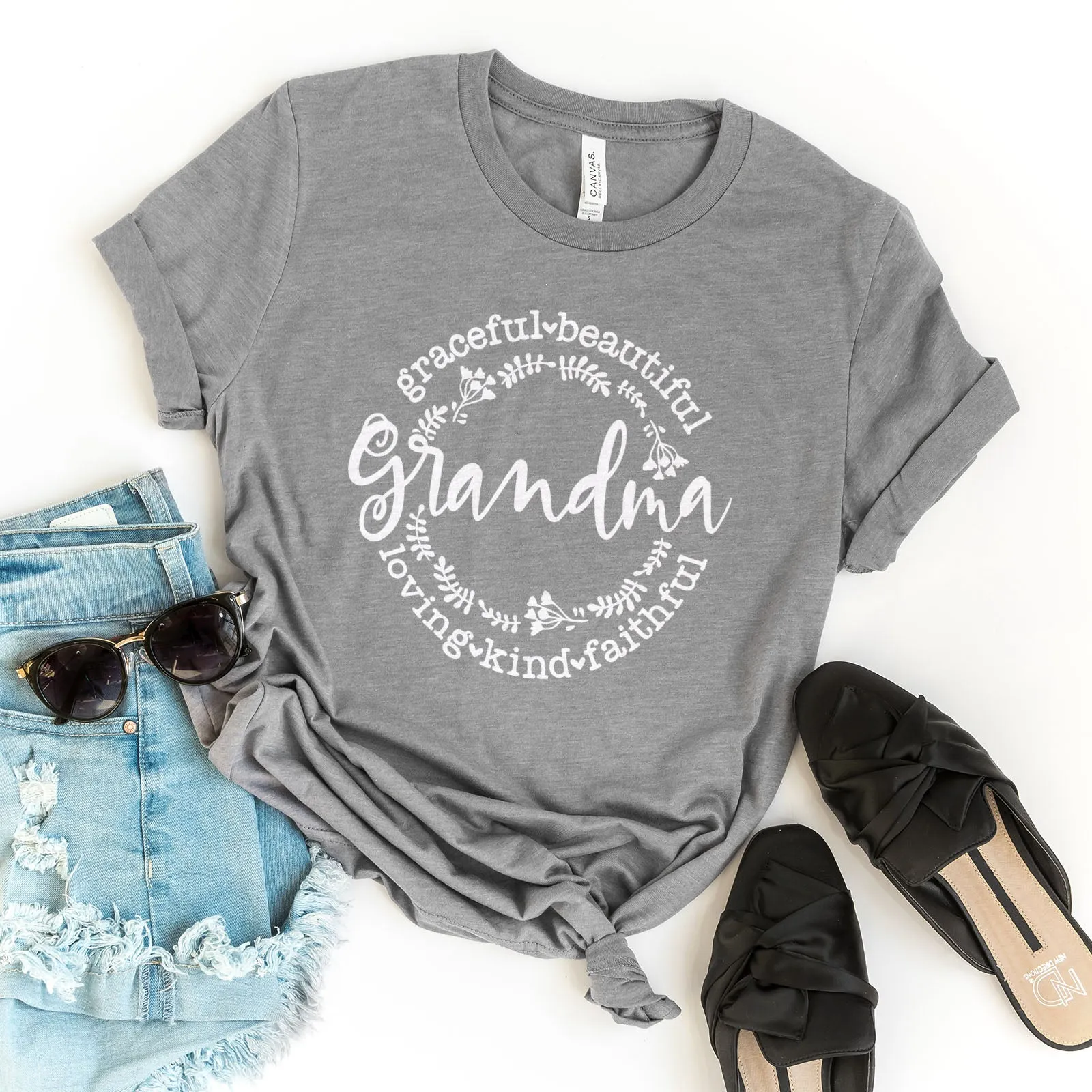 Grandma | Loving Kind Faithful Graceful Tee