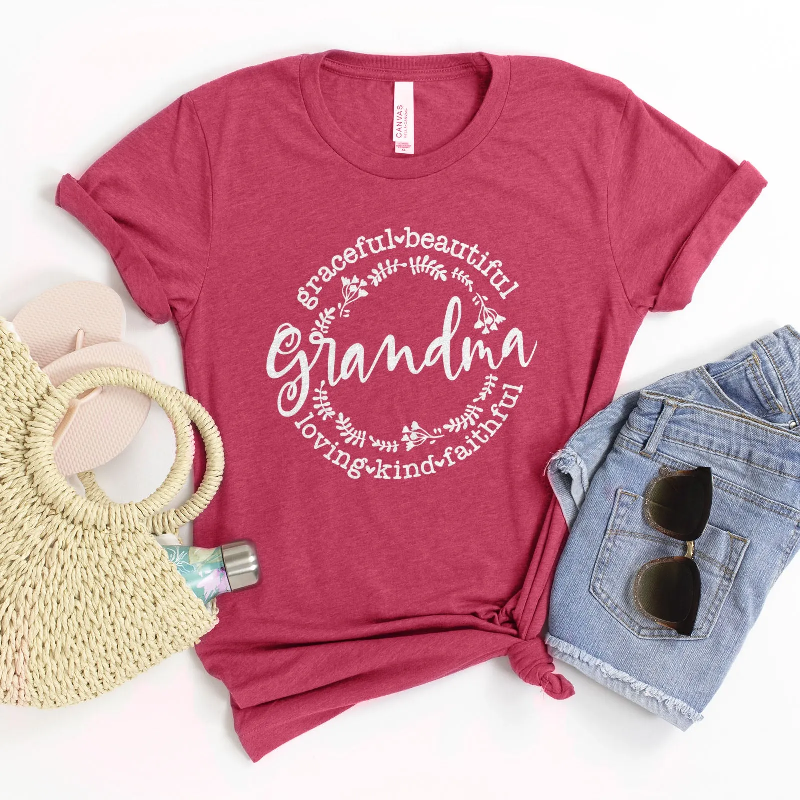 Grandma | Loving Kind Faithful Graceful Tee