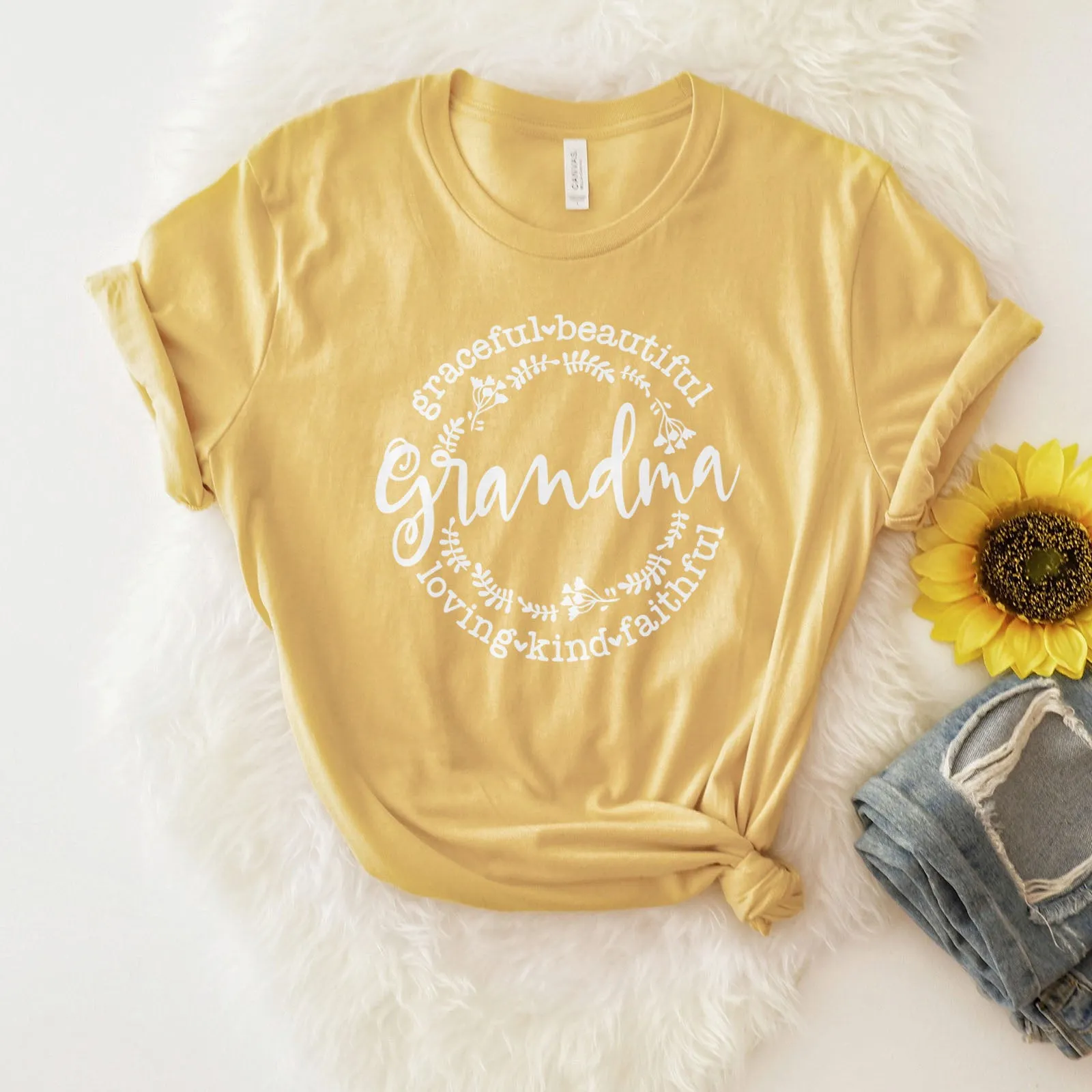 Grandma | Loving Kind Faithful Graceful Tee