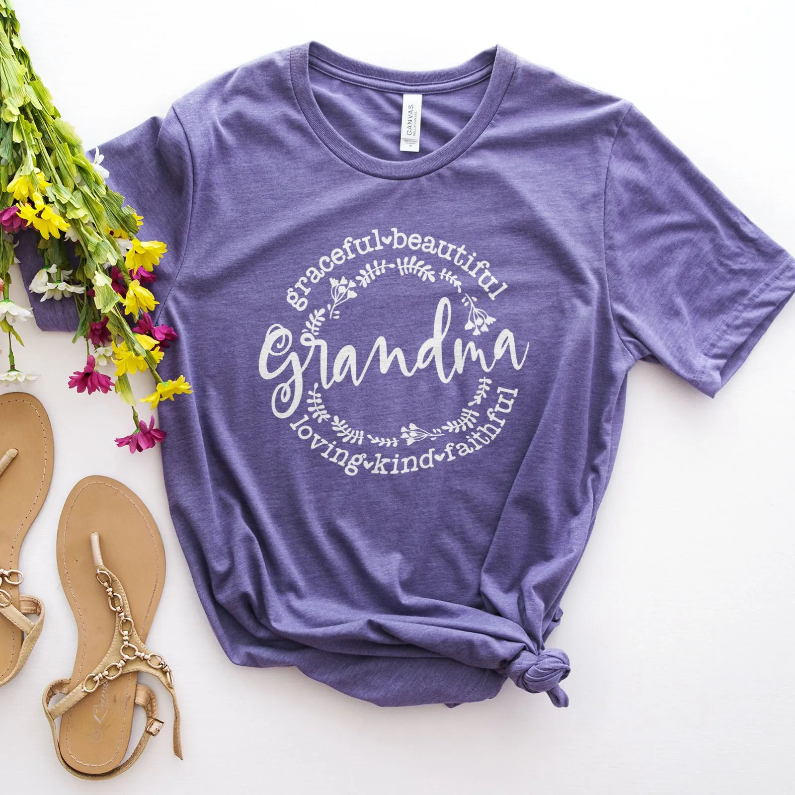 Grandma | Loving Kind Faithful Graceful Tee